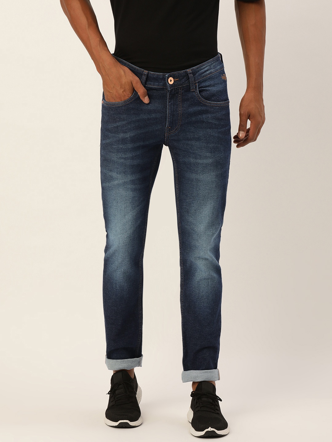 

Flying Machine Men Blue Skinny Jackson Fit Mid-Rise Light Fade Jeans