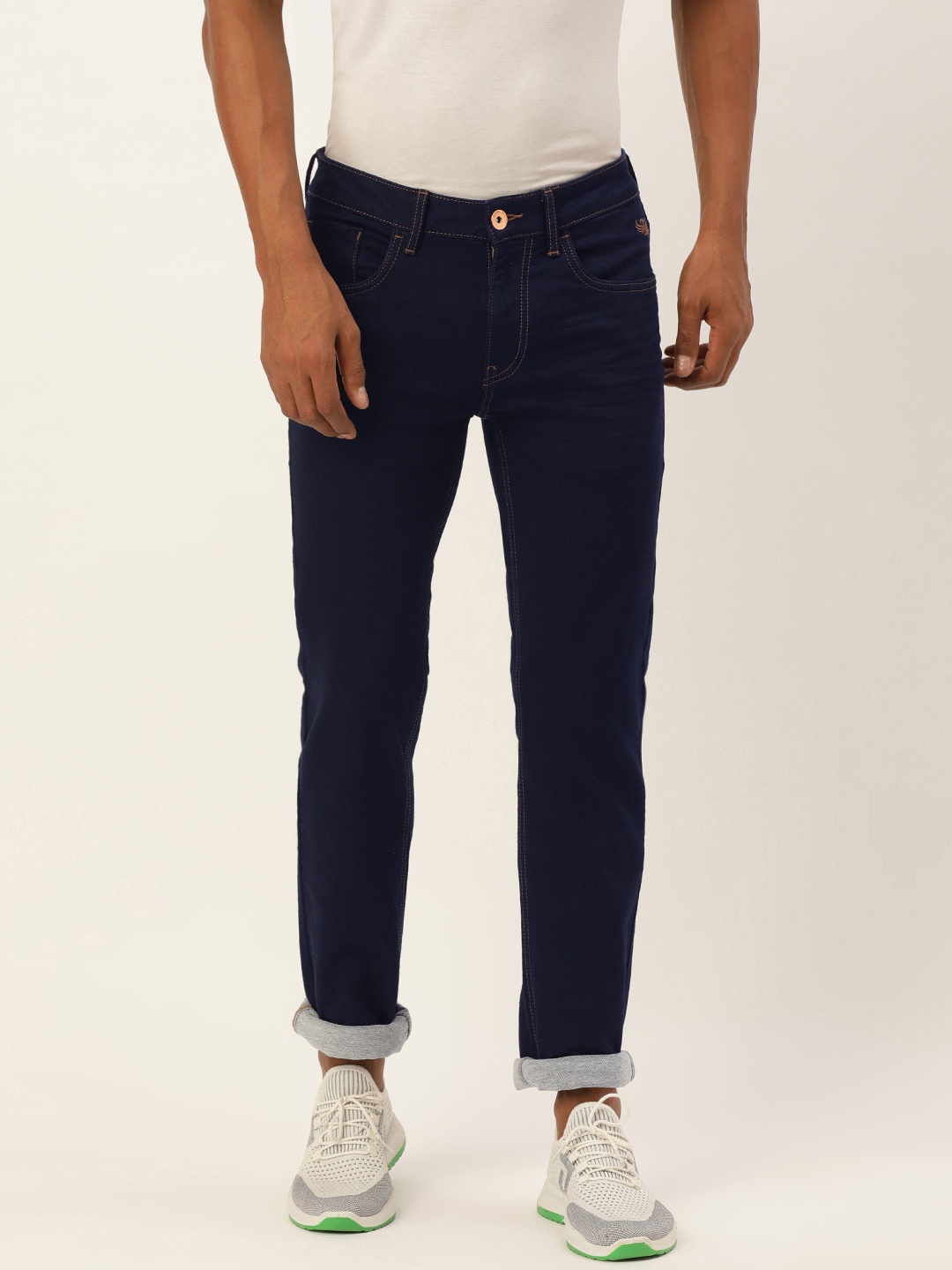 

Flying Machine Men Blue Micheal Slim Fit Mid-Rise Clean Look Jeans