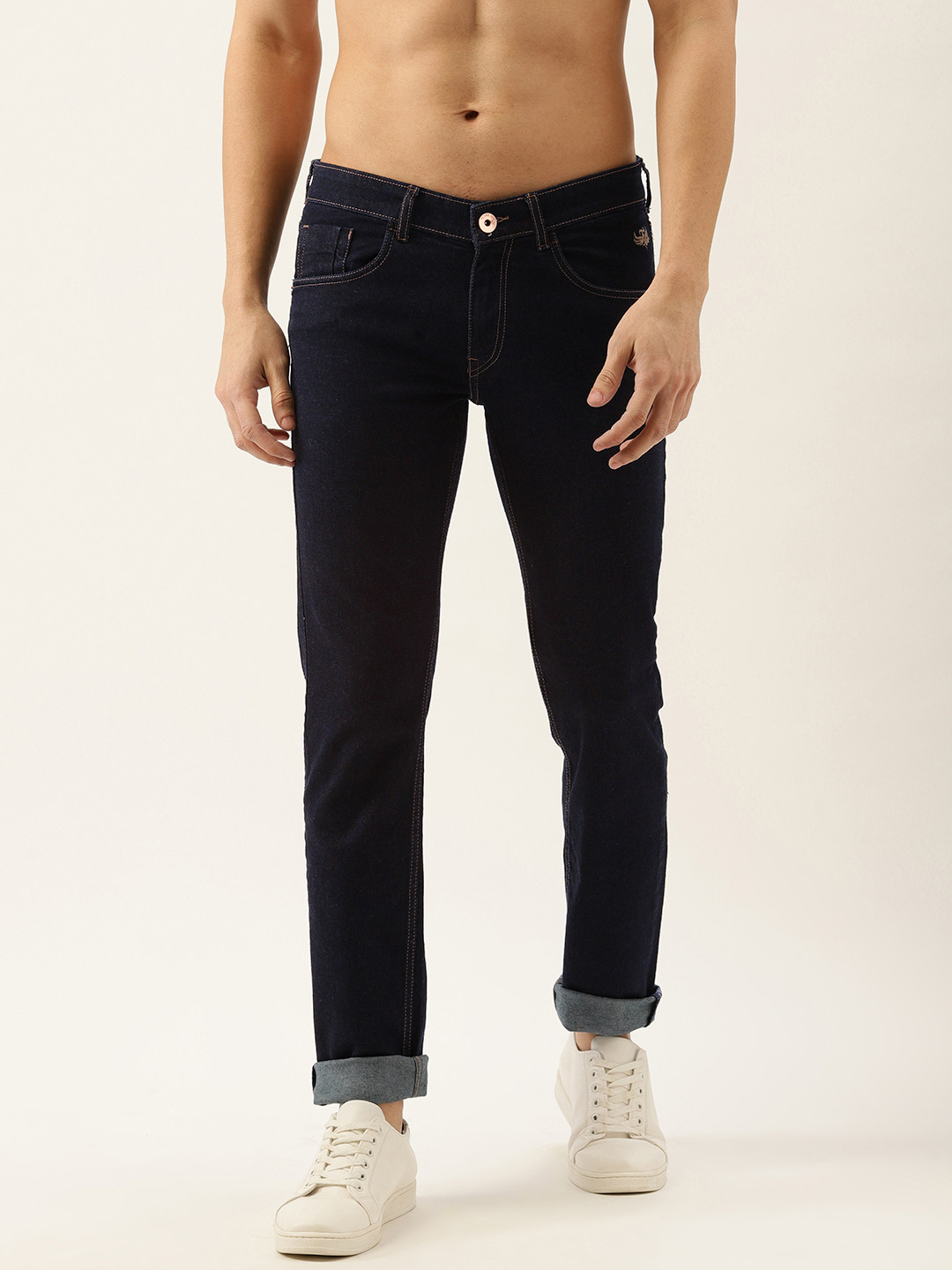 

Flying Machine Men Blue Skinny Fit Low-Rise Cotton Stretchable Jeans