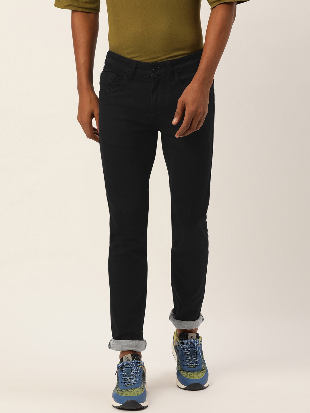 

Flying Machine Men Black Jackson Skinny Fit Low-Rise Stretchable Jeans