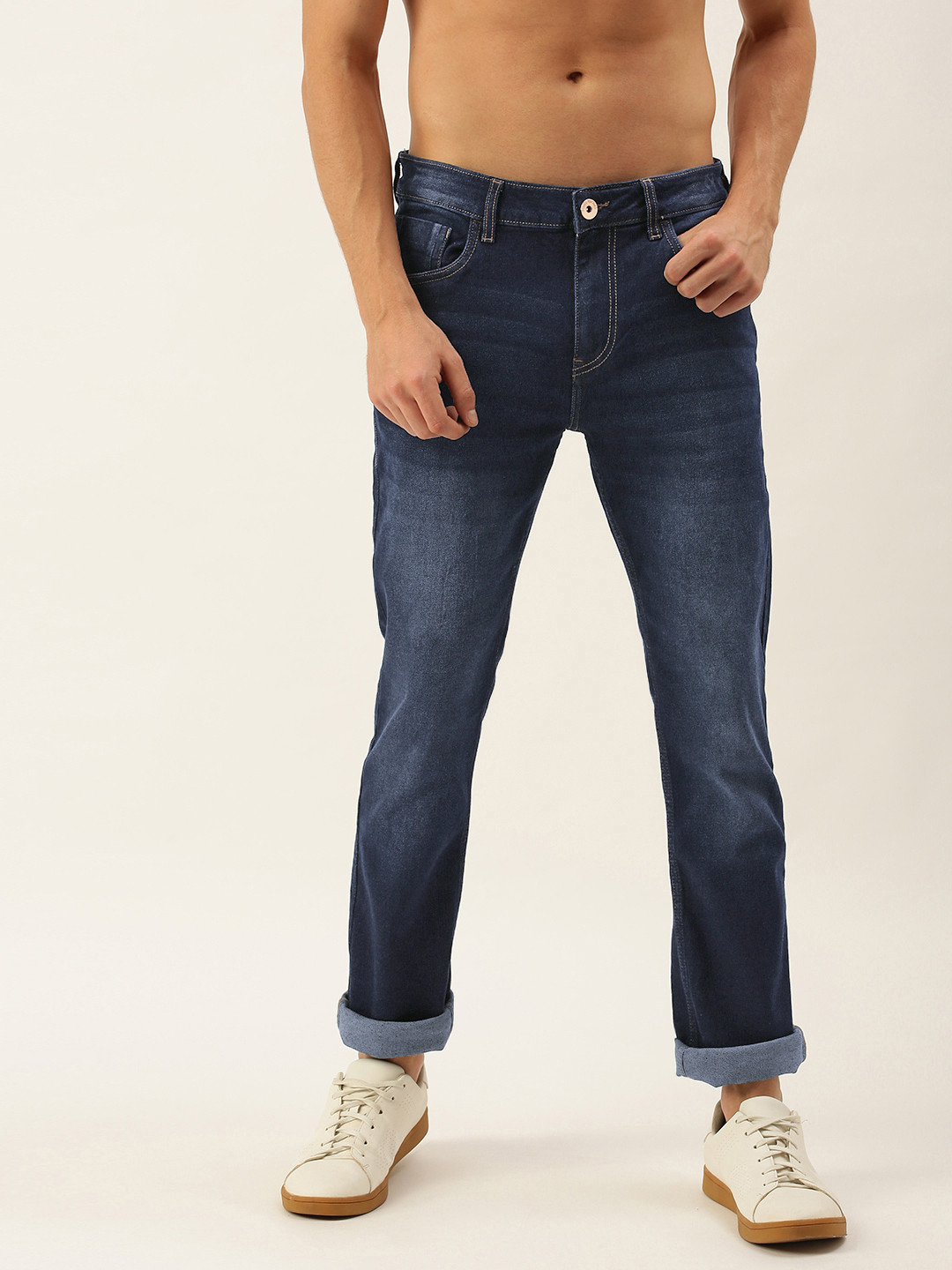 

Flying Machine Men Blue Slim Fit Light Fade Stretchable Jeans