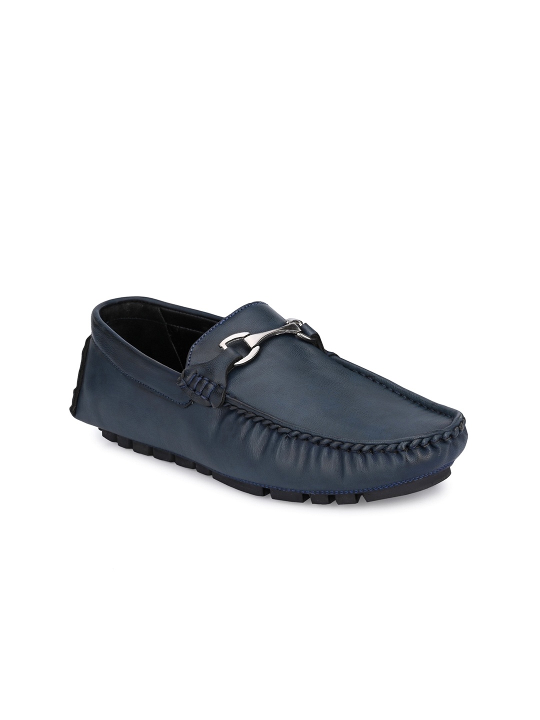 

Eego Italy Men Blue Textured Boat Shoes