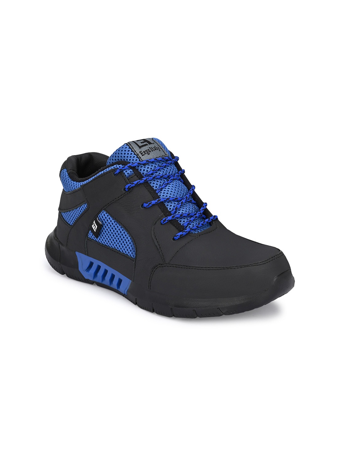 

Eego Italy Men Black Genuine Leather Trekking Anti Skid Non-Marking Shoes