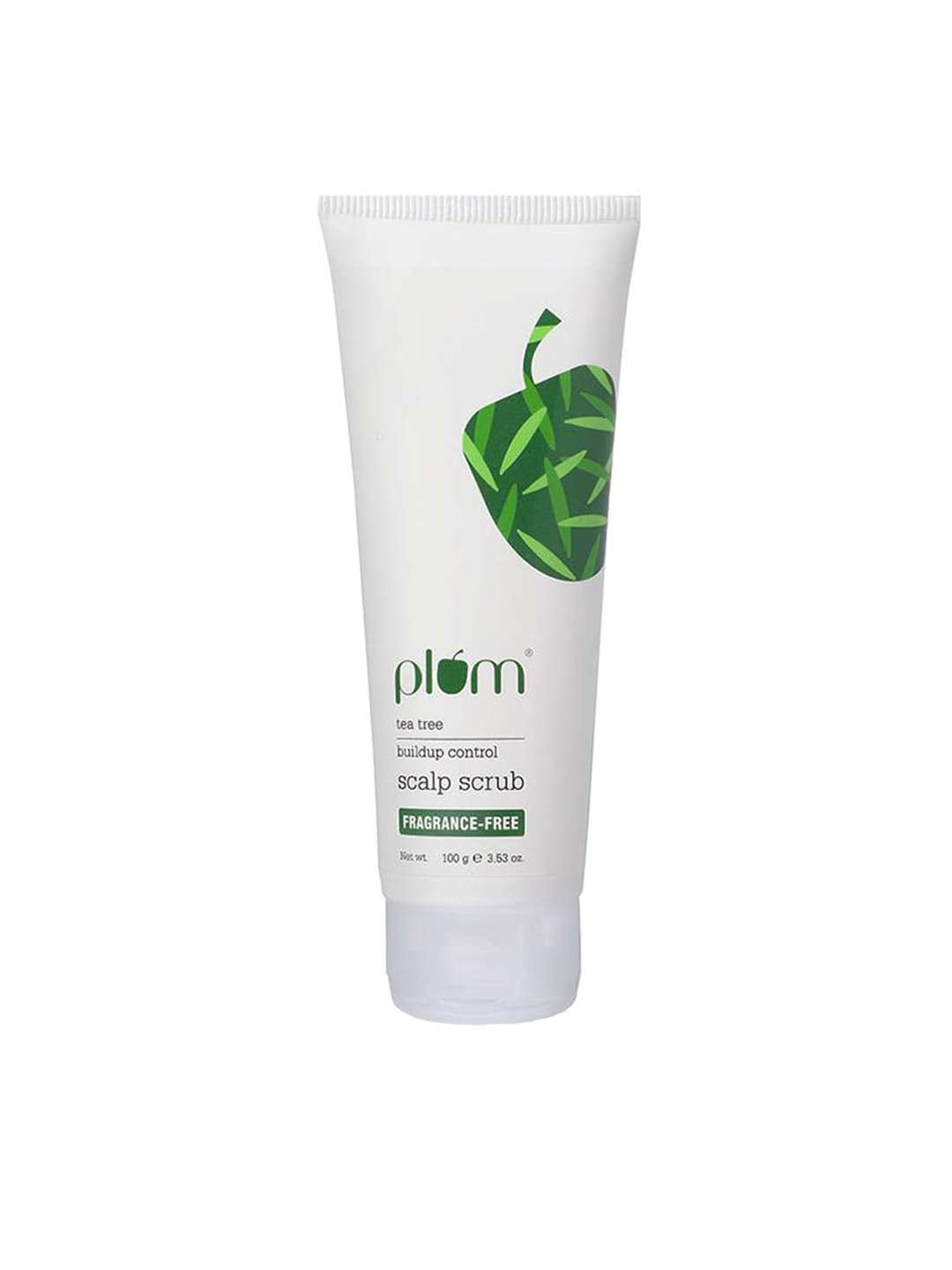 

Plum Tea Tree Buildup Control Scalp Scrub - 100 ml, White