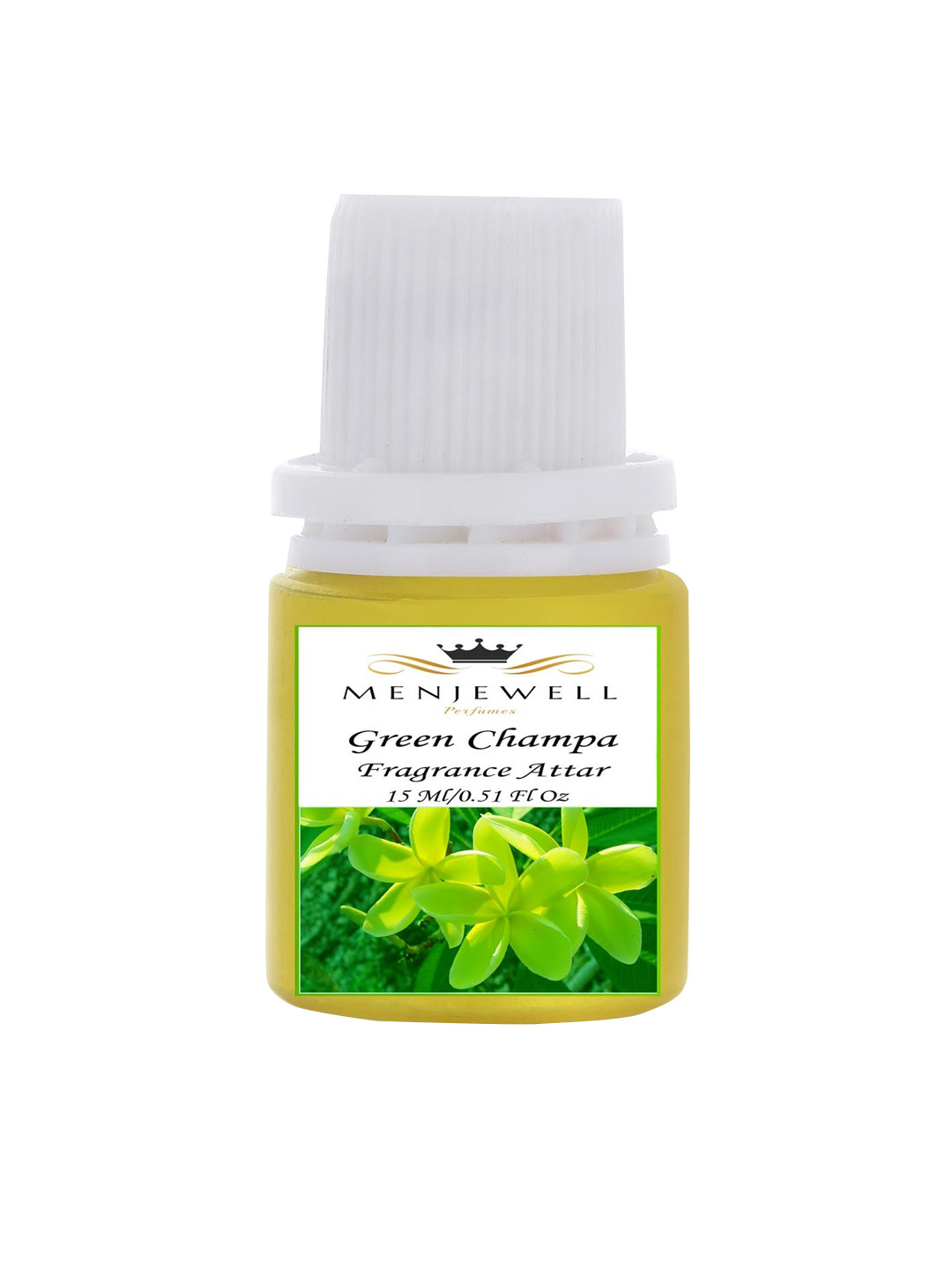 

Menjewell Green Champa Fragrance Long Lasting Perfume 15ml, Transparent