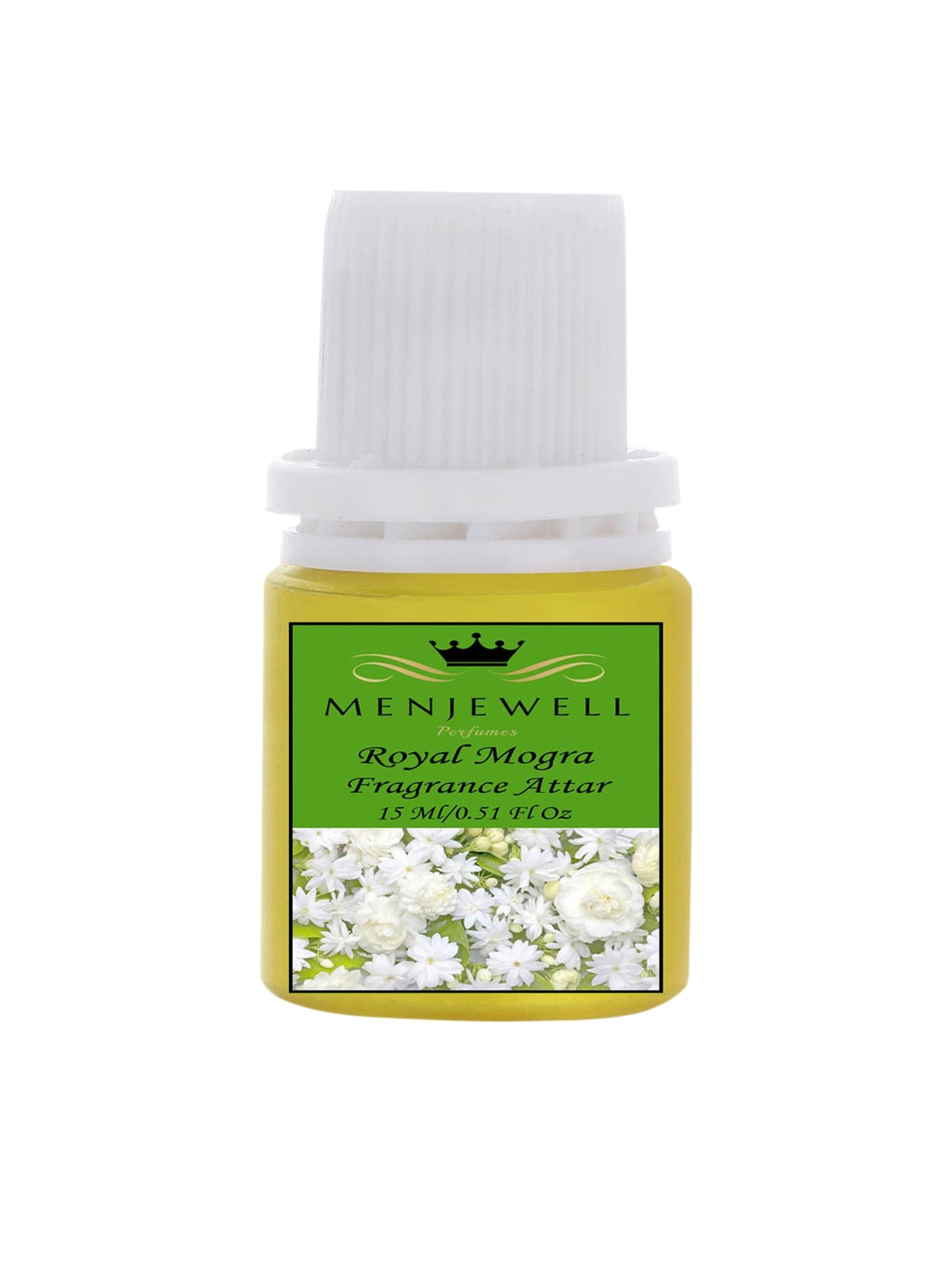 

Menjewell Royal Mogra Fragrance Long Lasting Attar - 15ml, Transparent