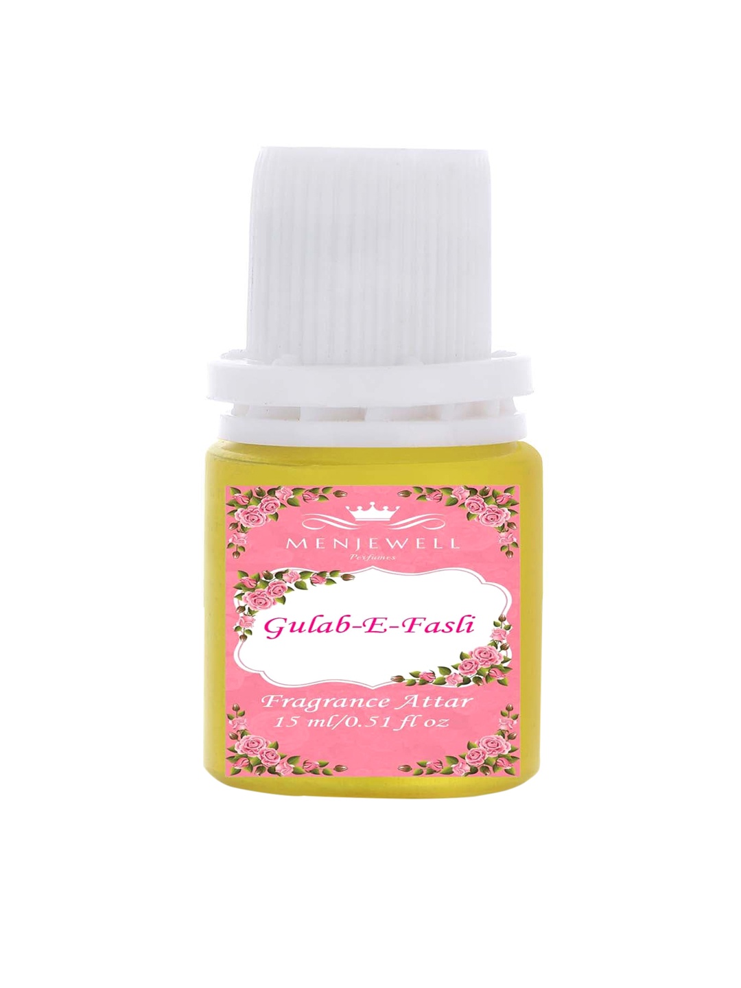 

Menjewell Gulab-E-Fasli Fragrance Long Lasting Perfume 15ml, Transparent