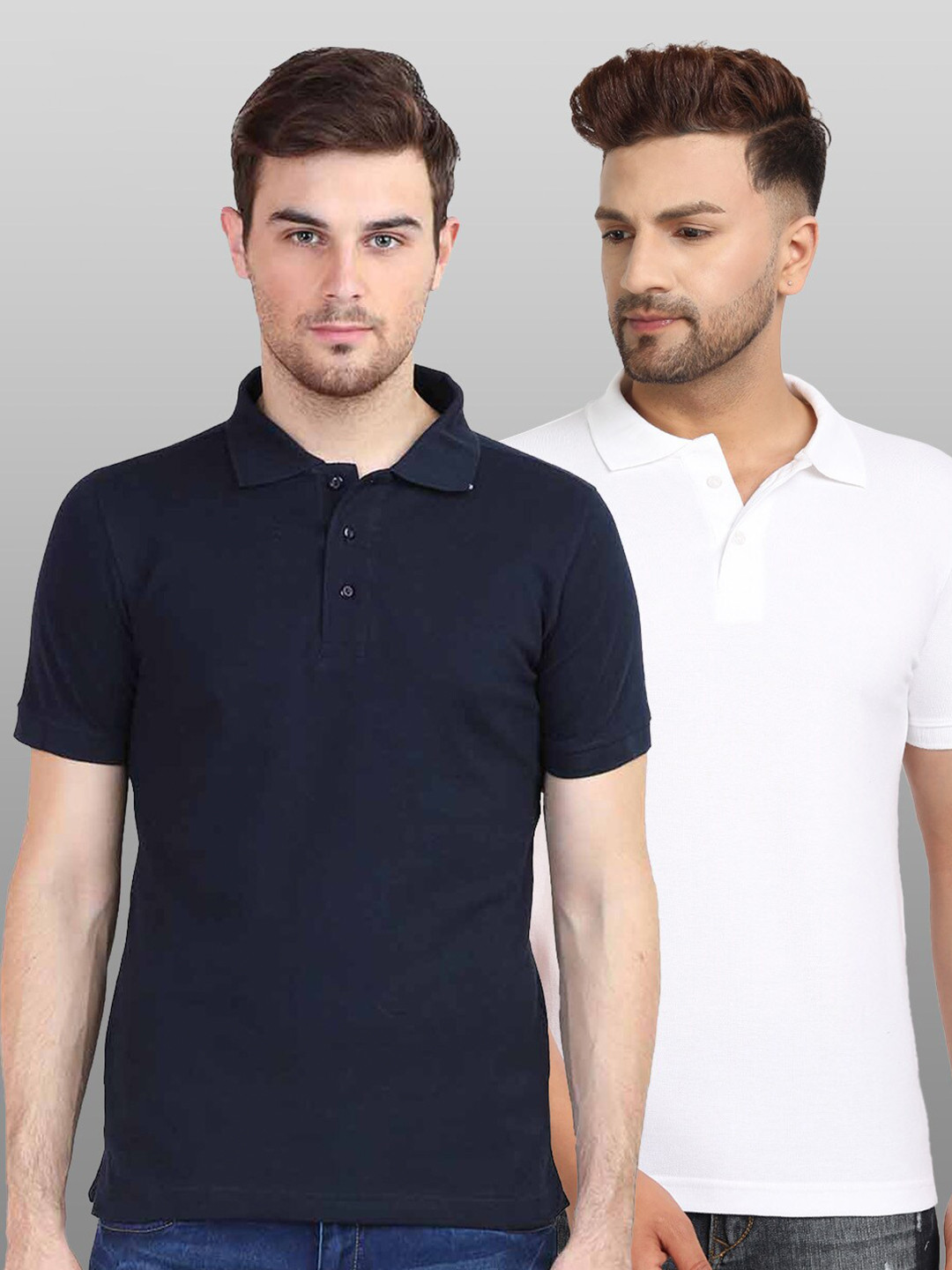 

BE AWARA Men Multicoloured 2 Polo Collar Pockets T-shirt, Multi