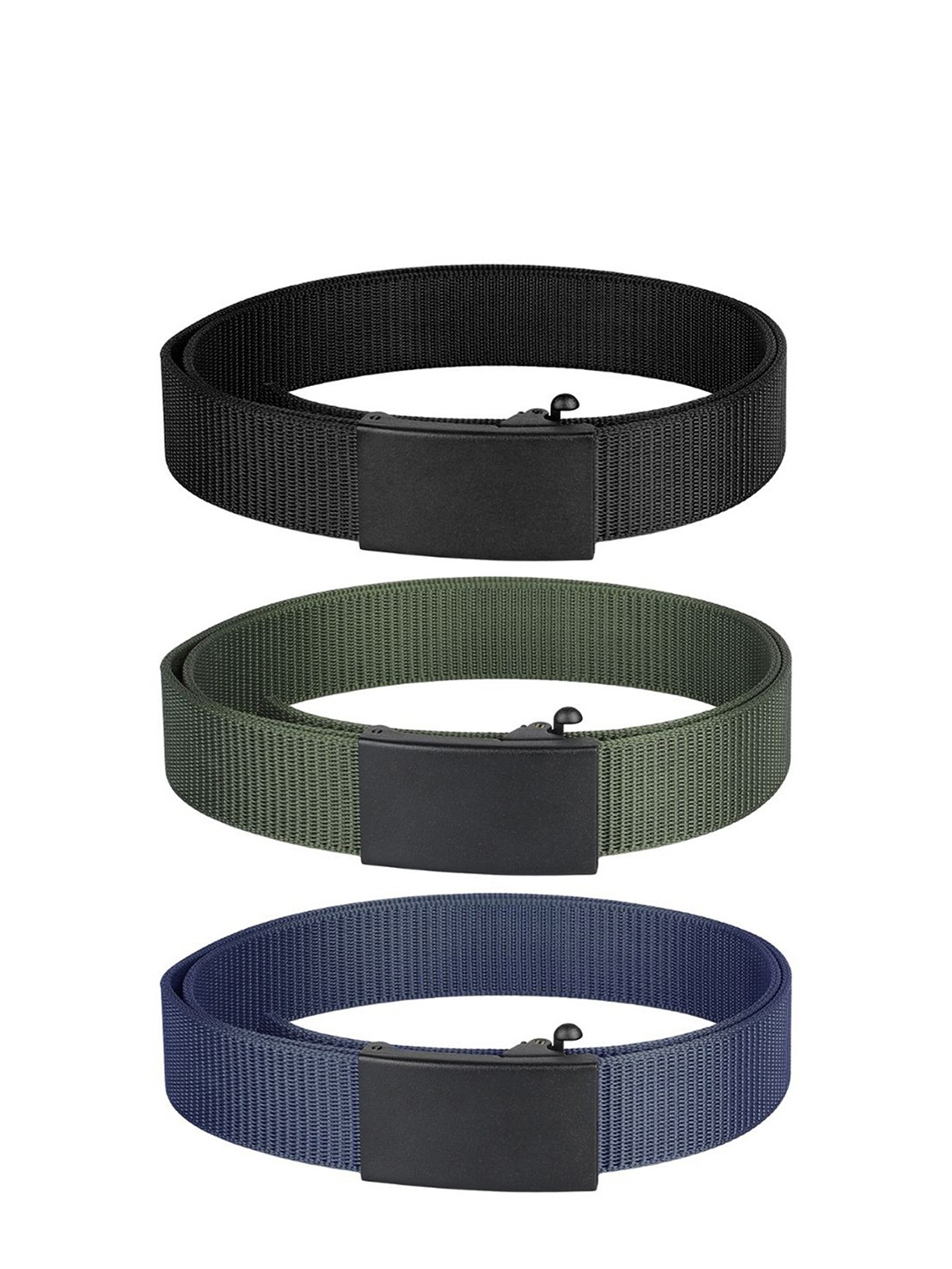 

Kastner Men Pack Of 3 Blue & Green Formal Belt