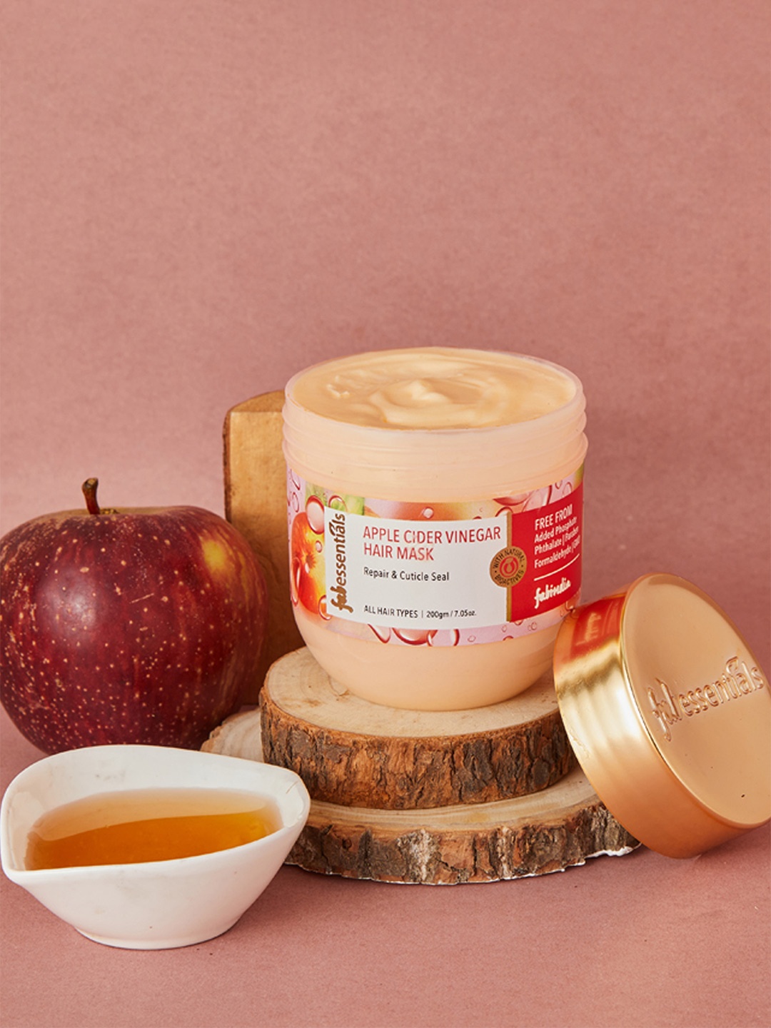 

Fabindia Fabessentials Apple Cider Vinegar Hair Mask - 200g, Gold