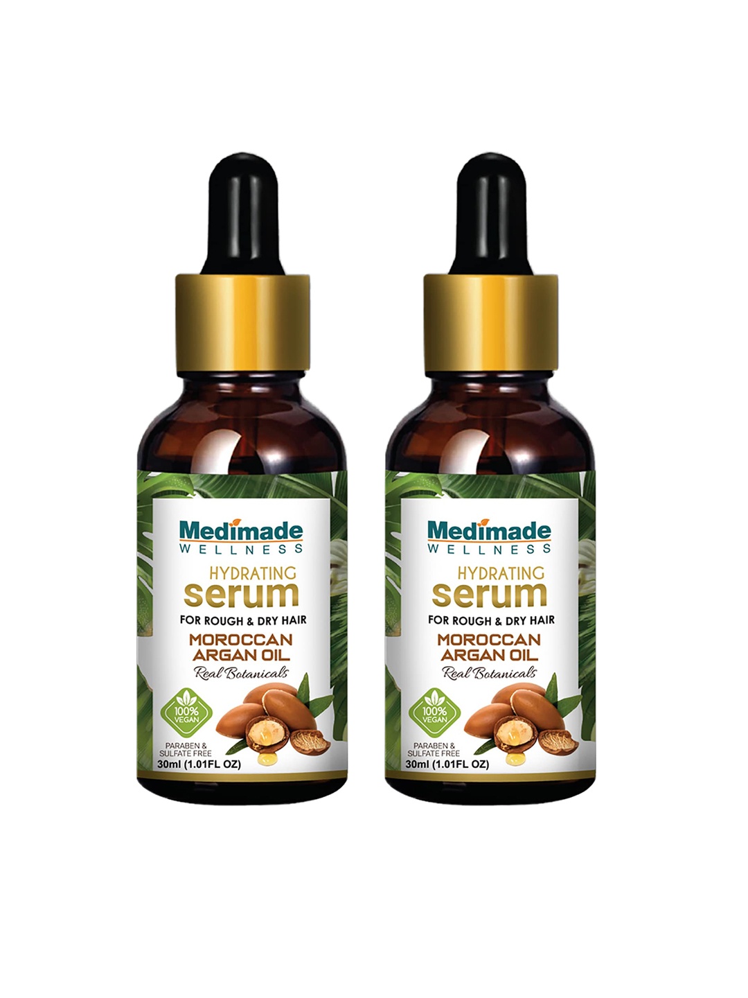 

Medimade Pack of 2 Hydrating Serum with Moroccan Argan Oil, Transparent