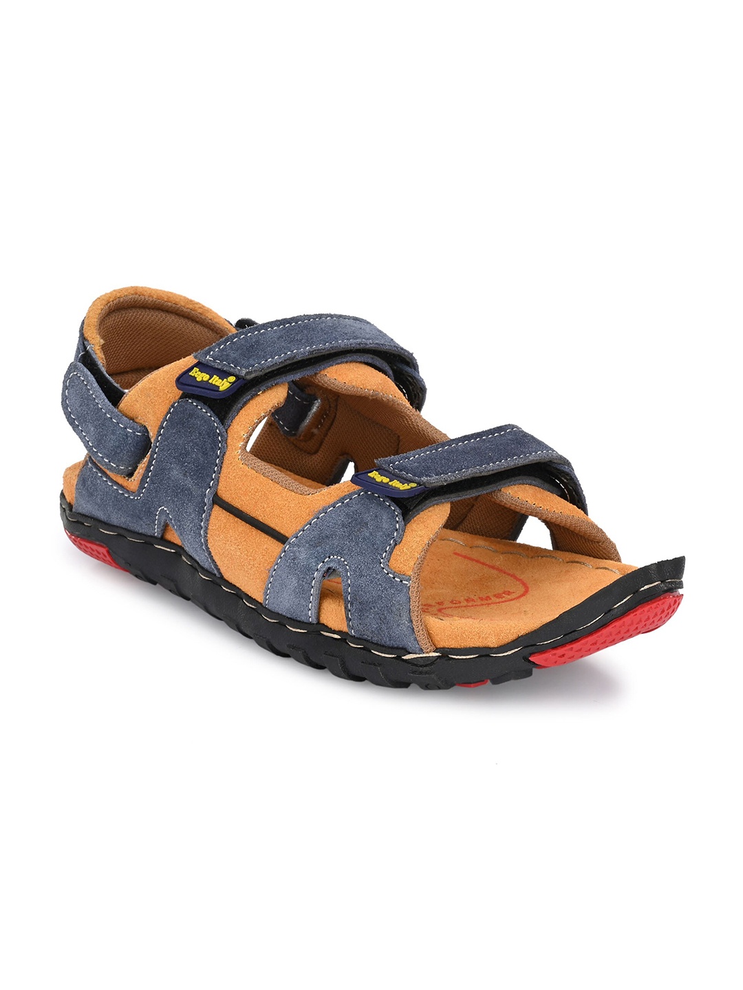 

Eego Italy Men Blue & Tan Leather Comfort Sandals