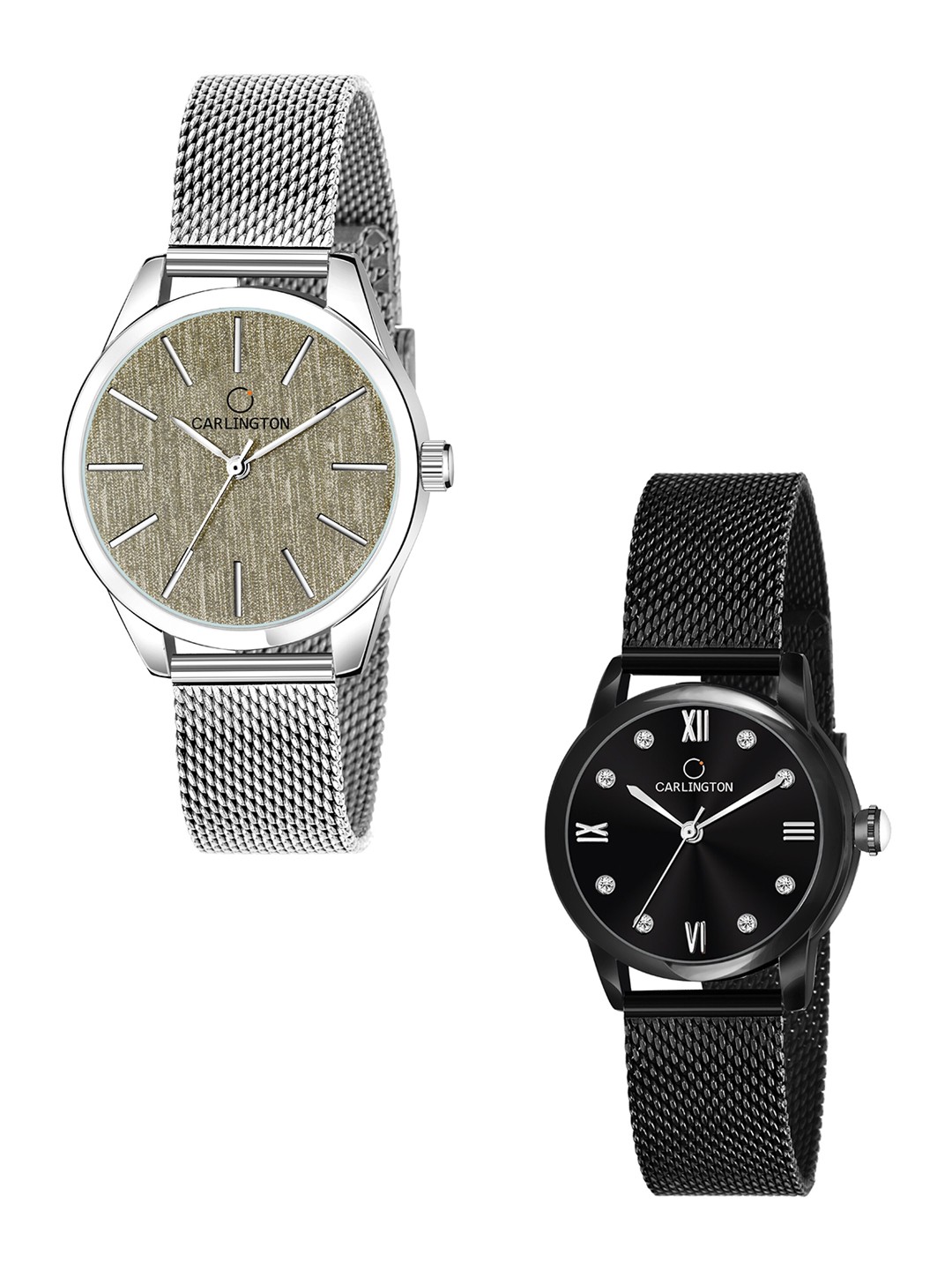 

CARLINGTON Women Multicoloured Patterned Dial & Multicoloured Stainless Steel Bracelet Style Straps Analogue Watch, Multi
