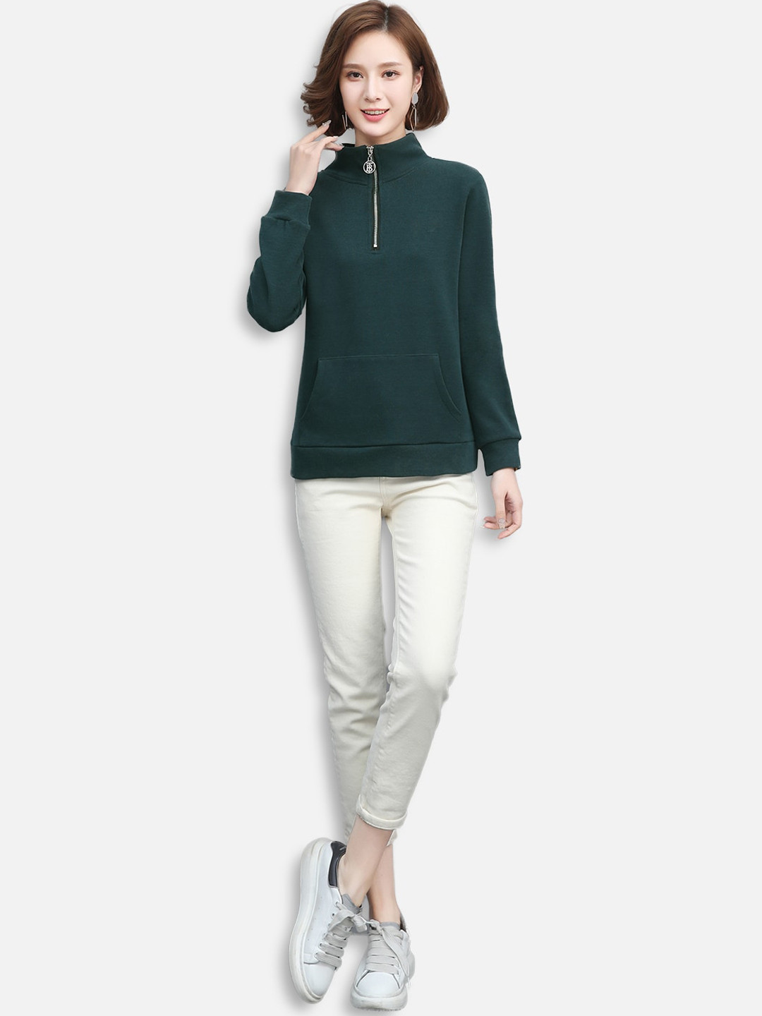 

JC Collection Women Green outer space Bomber Jacket