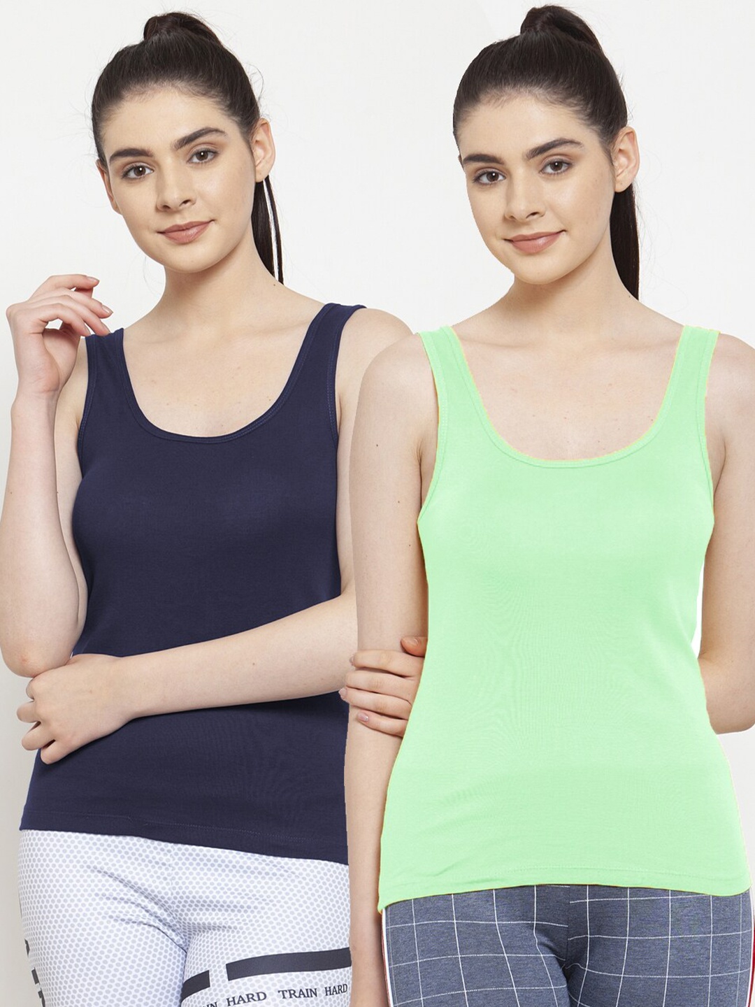 

Friskers Pack Of 2 Tank Tops, Black