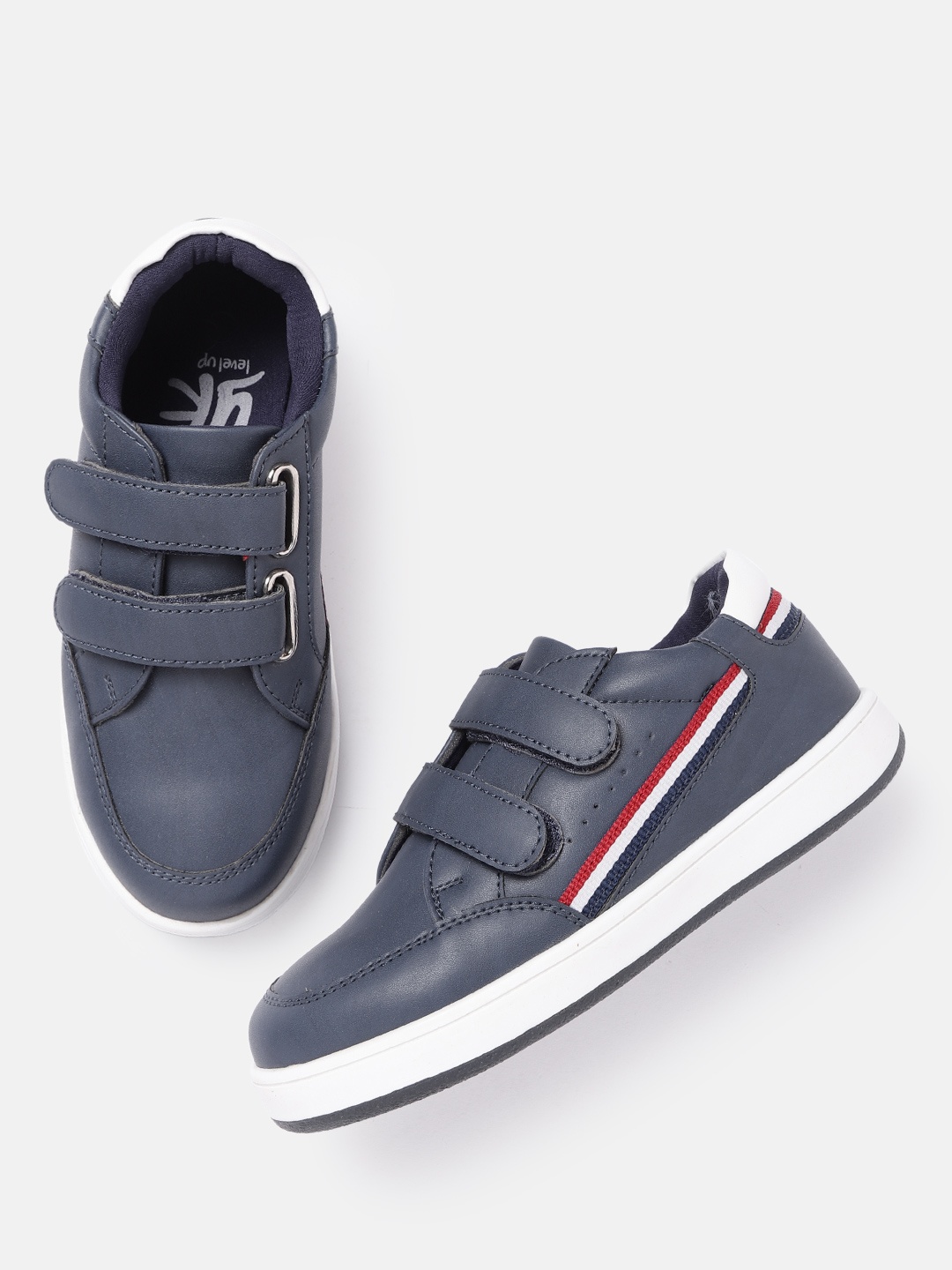 

YK Boys Navy Blue Solid Sneakers