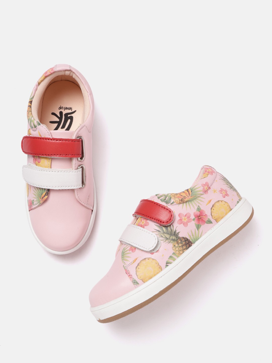 

YK Girls Pink & Green Printed Sneakers