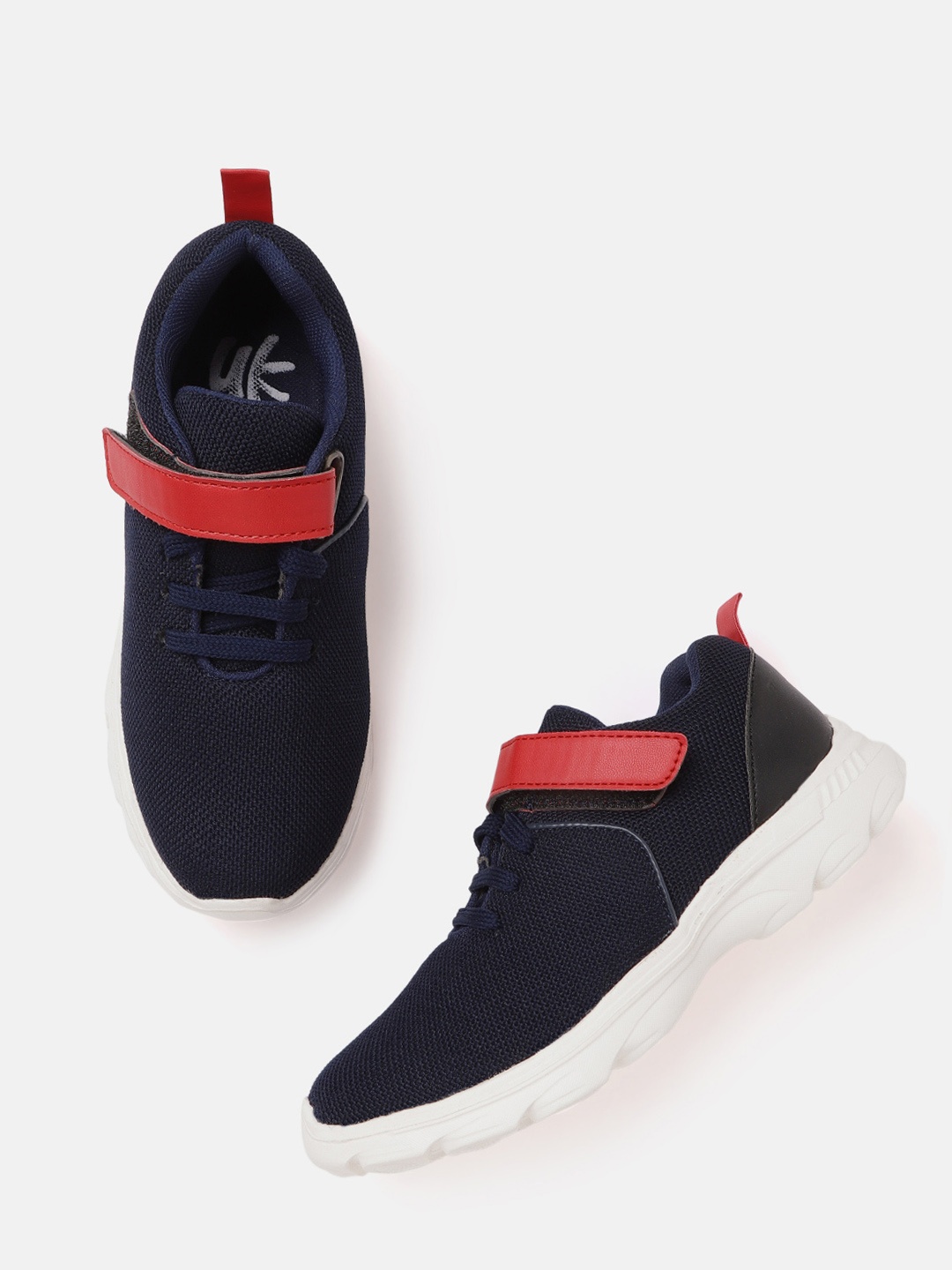 

YK Boys Navy Blue Woven Design Sneakers