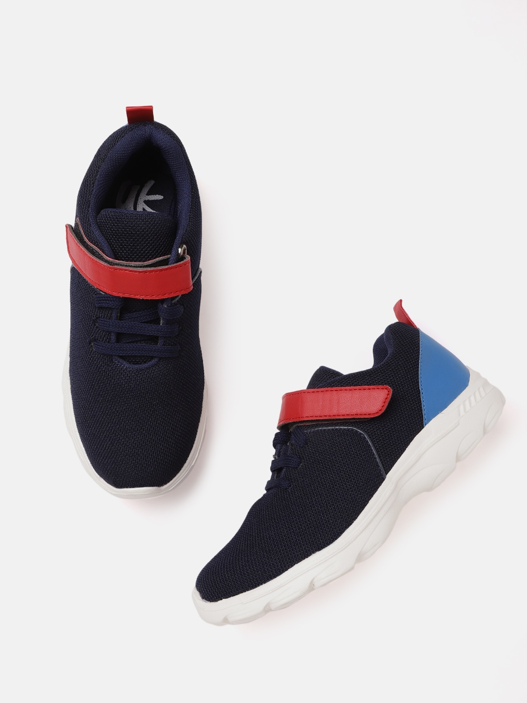 

YK Boys Navy Blue Woven Design Sneakers
