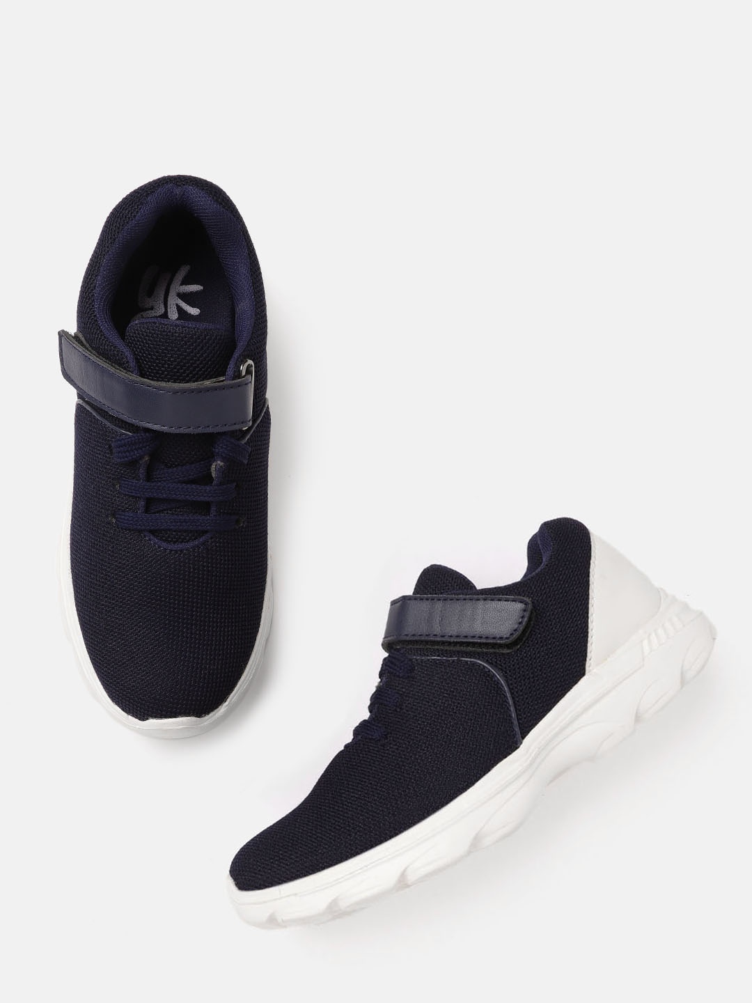 

YK Boys Navy Blue Woven Design Sneakers