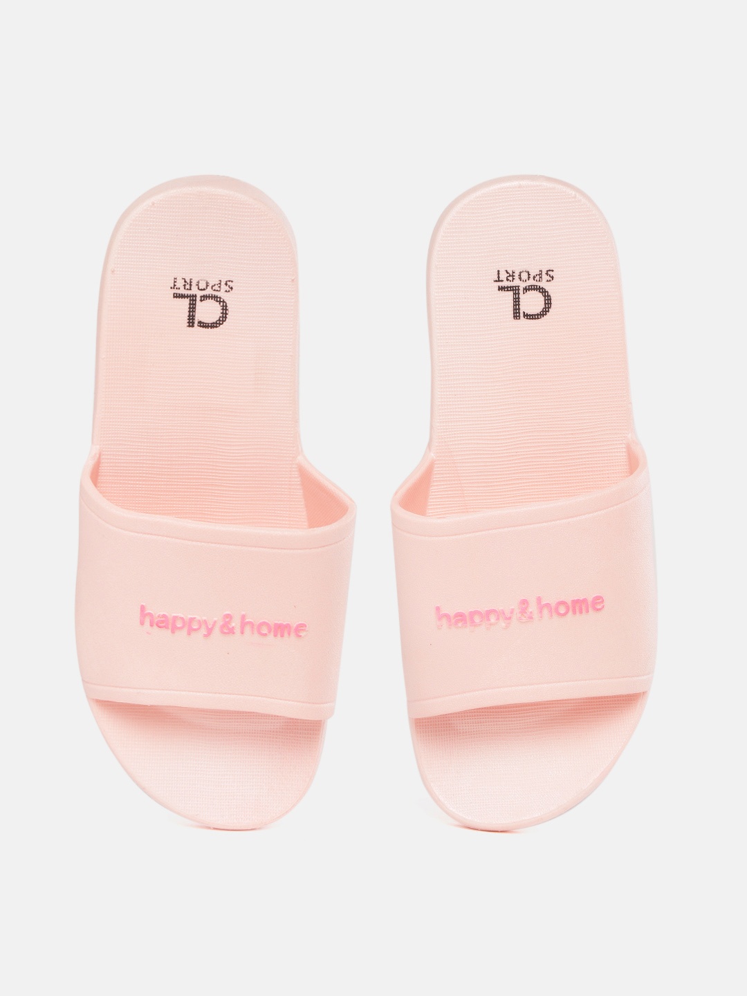 

Carlton London Women Pink Typography Print Sliders