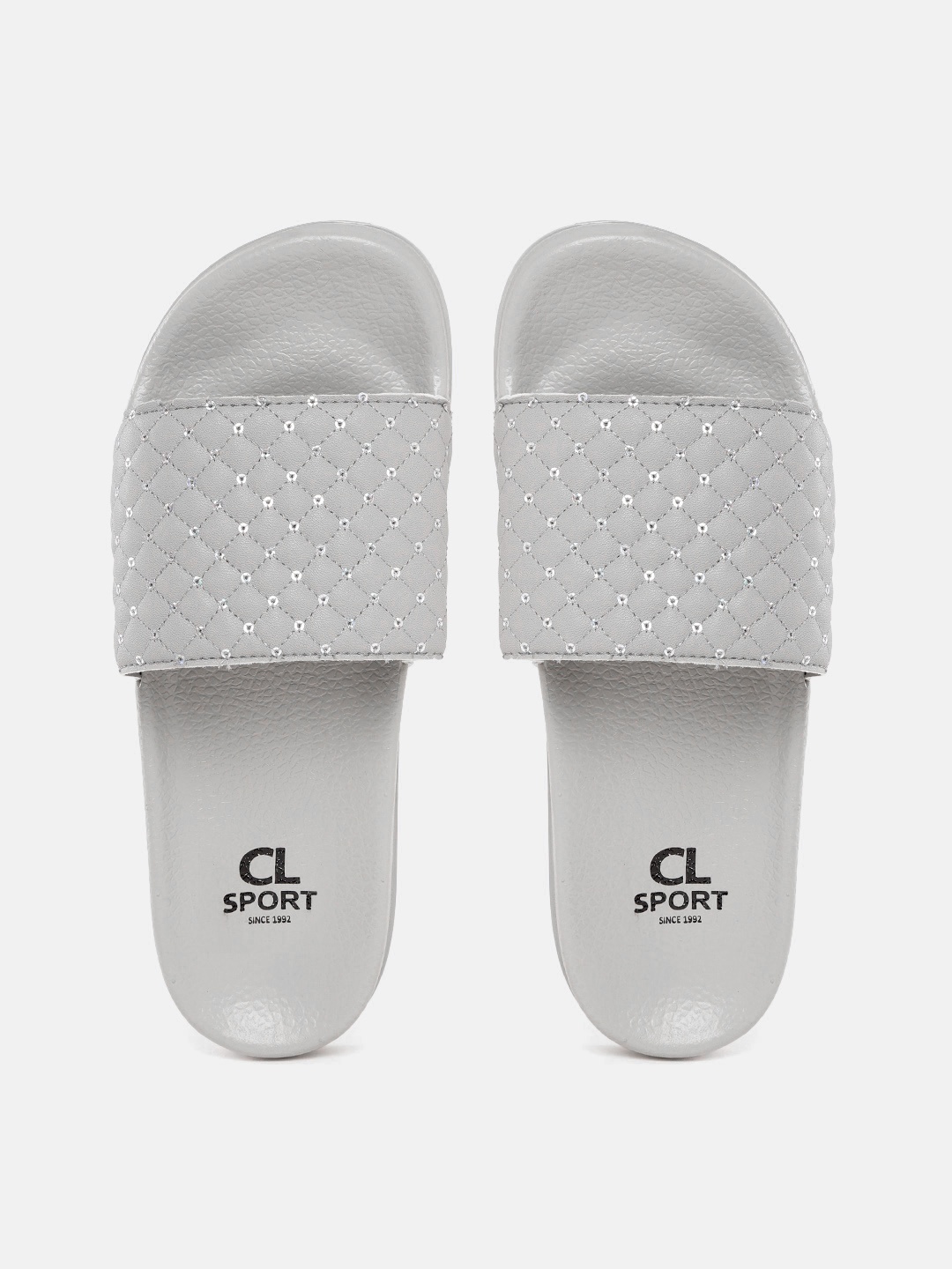 

Carlton London sports Women Grey Embellished Sliders
