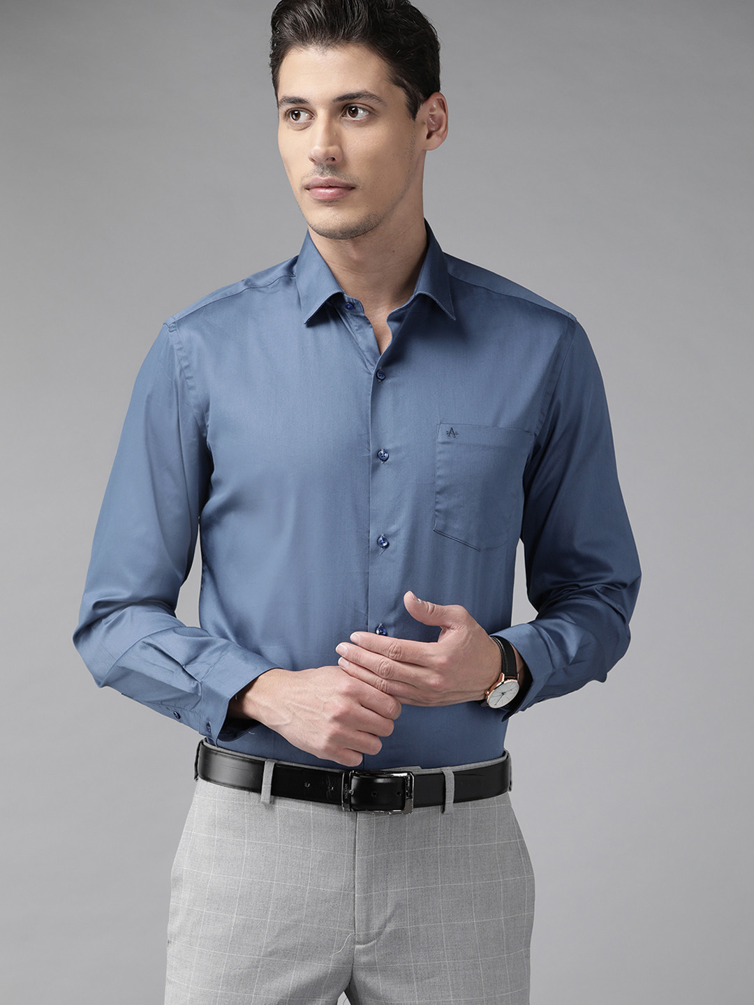 

Arrow Men Blue Manhattan Slim Fit Formal Shirt