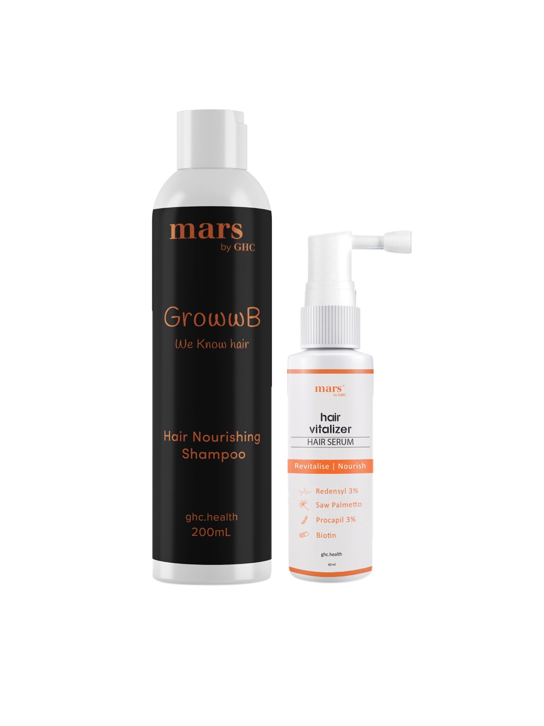 

mars by GHC Men Hair Growth Vitalizer With DHT Blocker Shampoo 300gm, White
