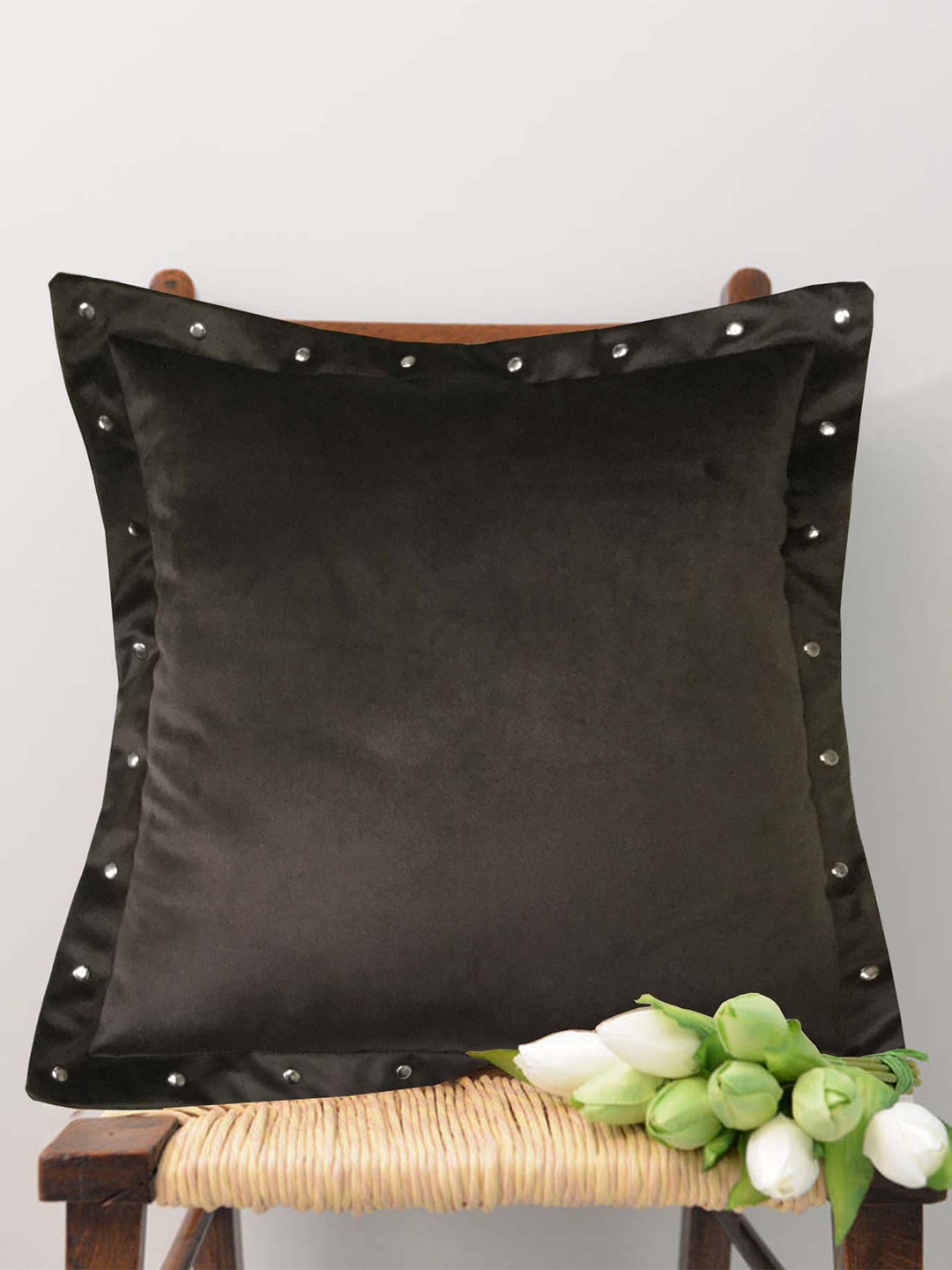 

Lushomes Brown Velvet Square Cushion Covers