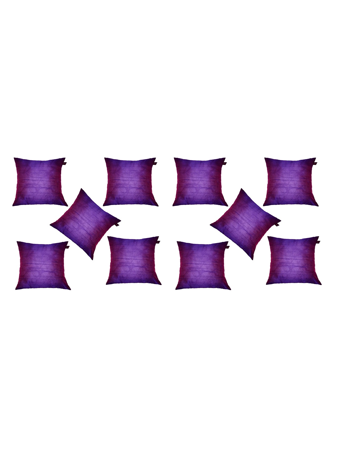

Lushomes Purple Set of 10 Square Cushion Covers