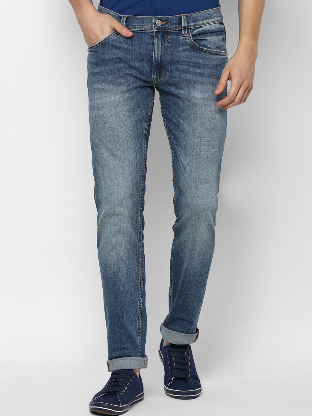 

Allen Solly Men Blue Skinny Fit Heavy Fade Jeans