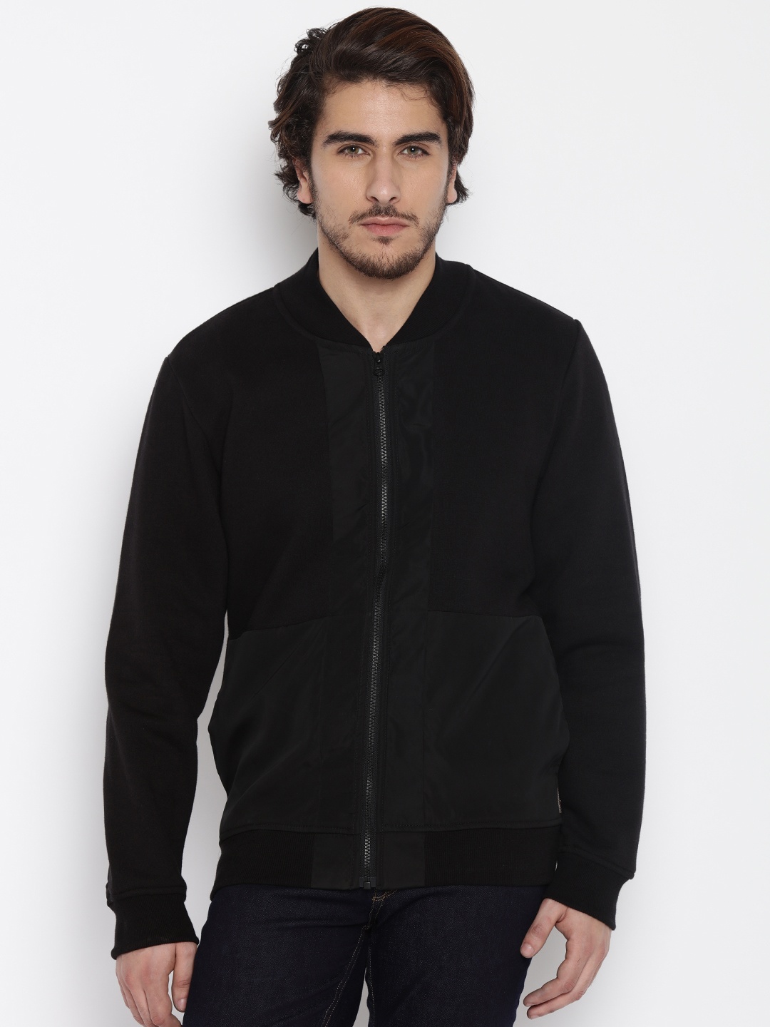 

Flying Machine Men Black Sweatshirt