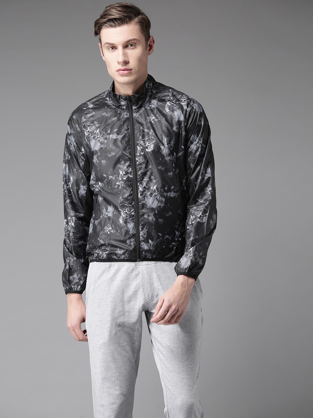 

Flying Machine Black Printed Jacket