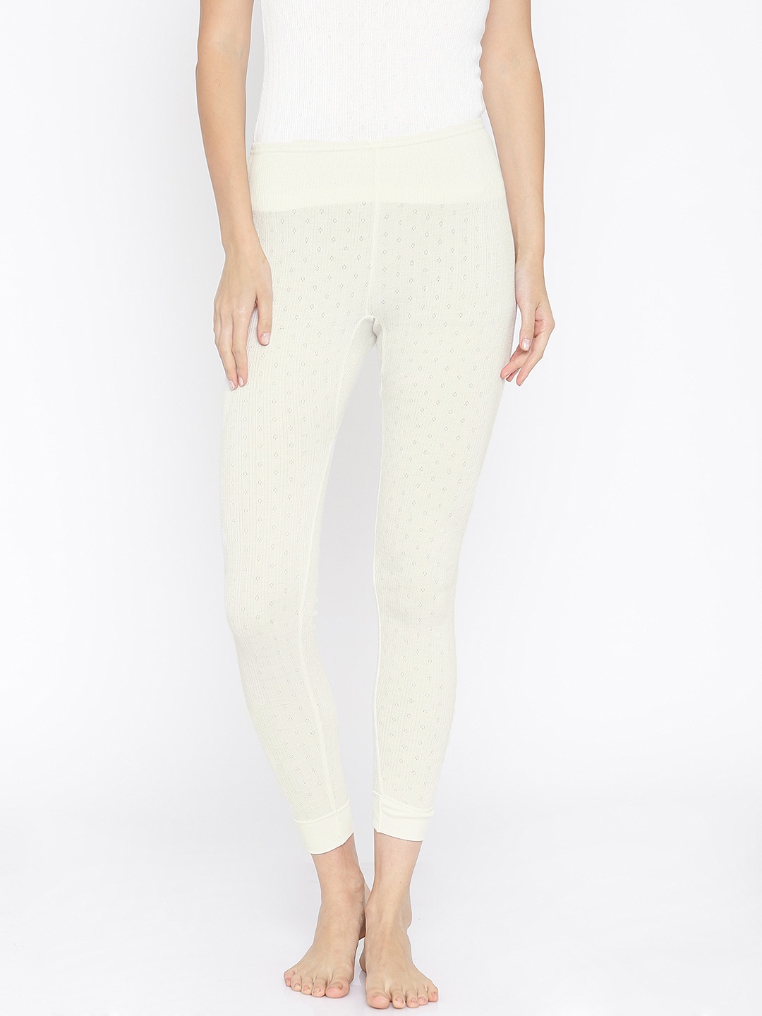 

Kanvin White Thermal Leggings