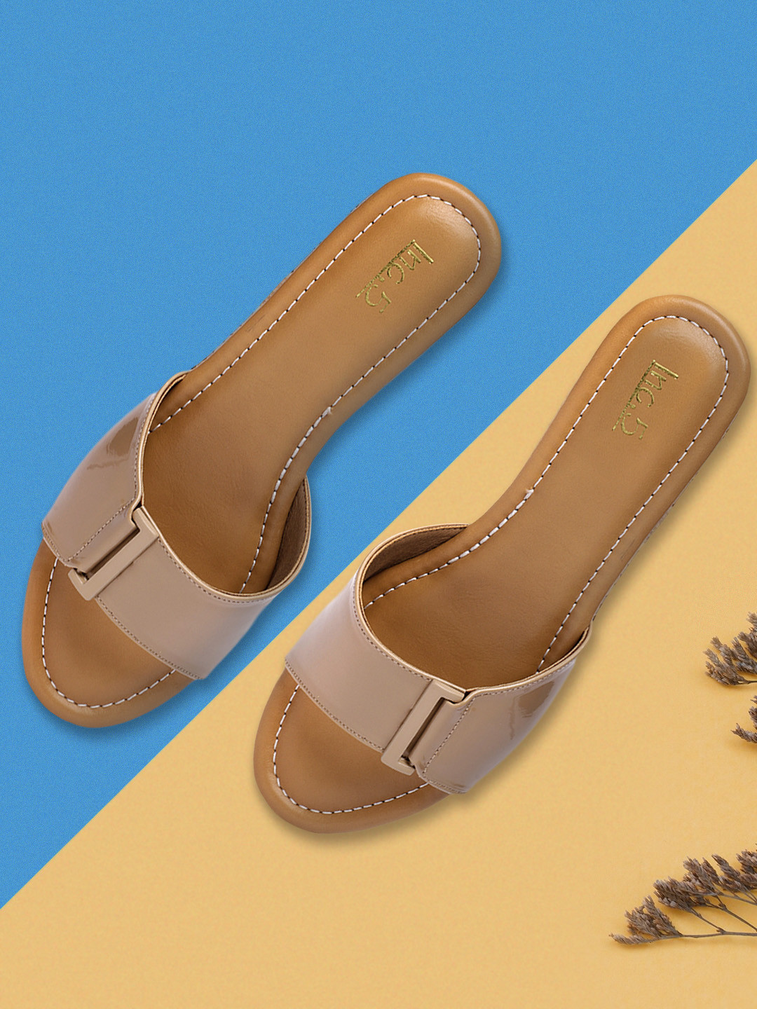 

Inc 5 Beige Wedge Sandals