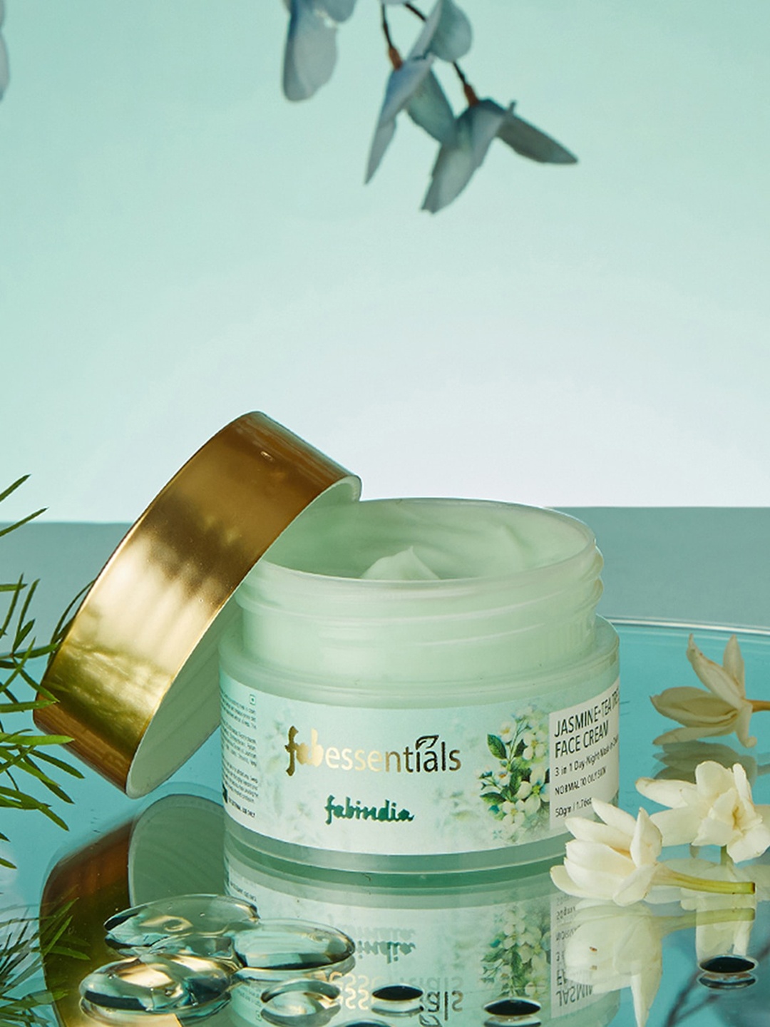 

Fabindia Jasmine Tea Tree Face Cream - 100 g, Green
