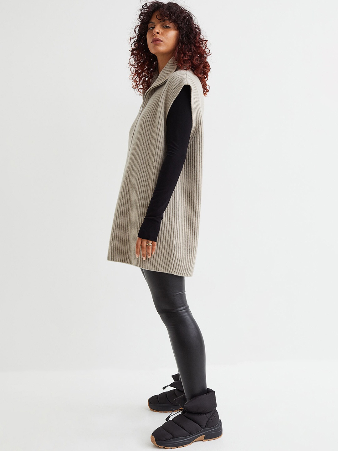 

H&M Black Imitation Leather Leggings