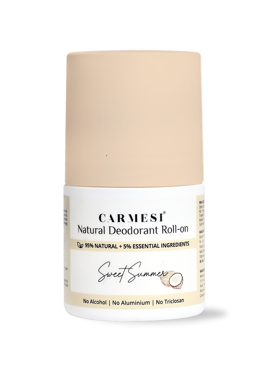 

CARMESI Women Natural UnderArms Roll-On Deodorant - Sweet Summer - 50 ml, Transparent