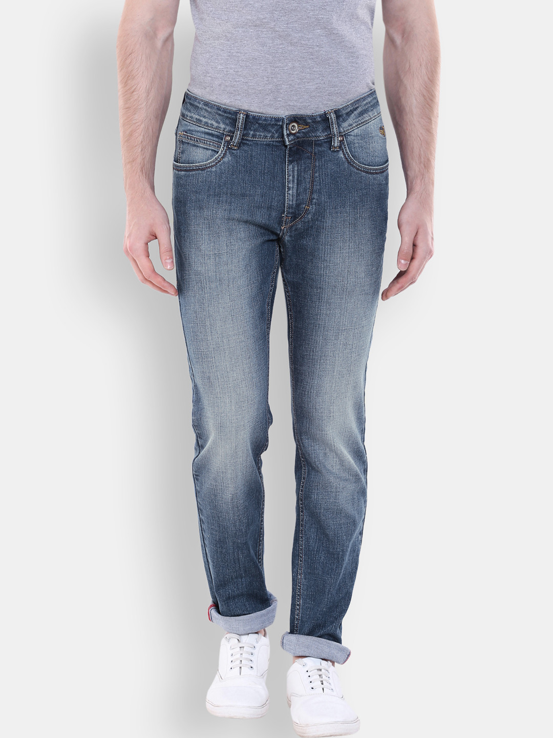 

Flying Machine Men Blue Slim Fit Mid-Rise Clean Look Jeans