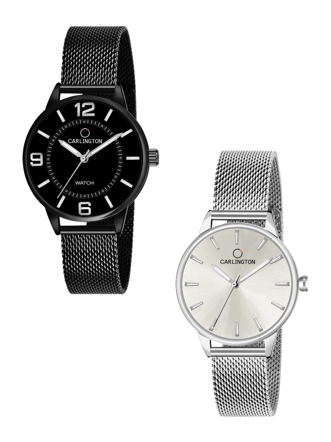 

CARLINGTON Women Multicoloured Dial & Multicoloured Stainless Steel Bracelet Style Straps Analogue Watch, Multi