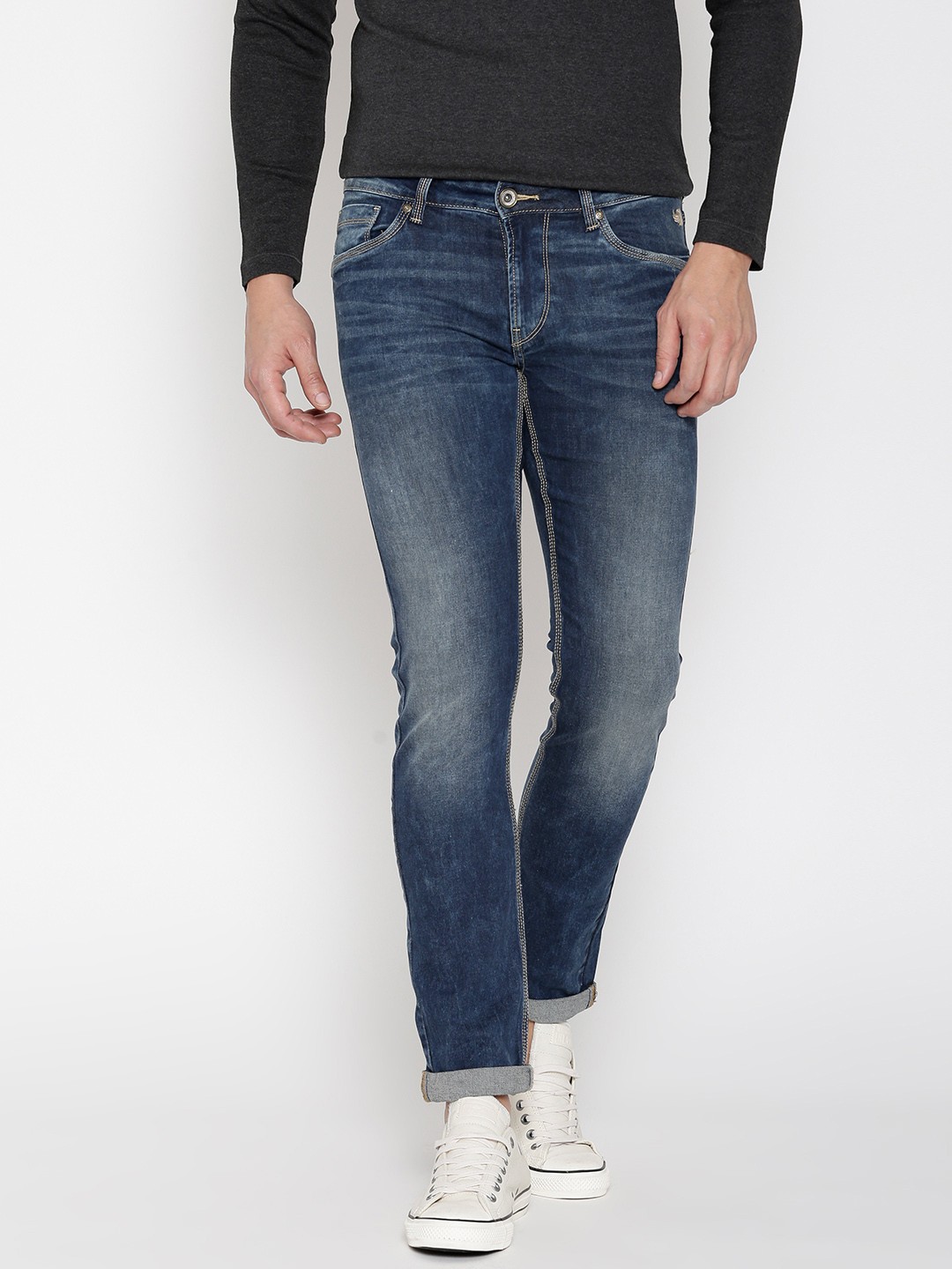 

Flying Machine Men Blue Jackson Skinny Fit Mid-Rise Stretchable Jeans