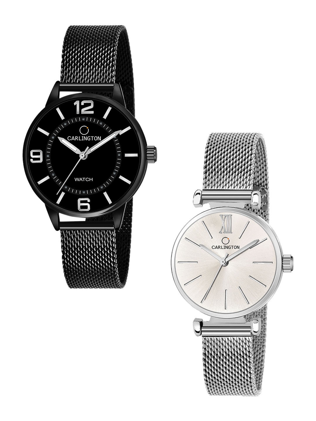 

CARLINGTON Women Set Of 2 Watches CT2002-CT2016, Silver