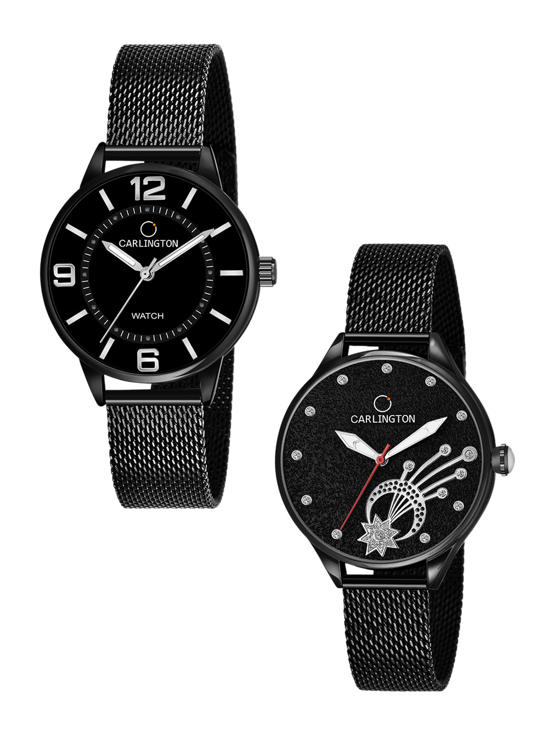 

CARLINGTON Women Multicoloured Dial & Multicoloured Stainless Steel Bracelet Style Straps Analogue Watch, Multi