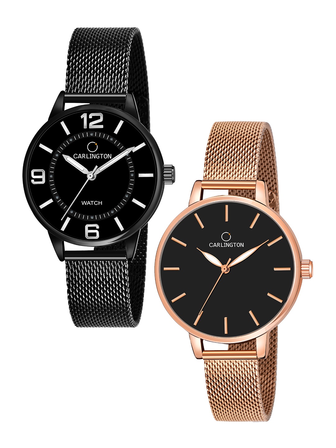 

CARLINGTON Women Multicoloured Dial & Multicoloured Stainless Steel Bracelet Style Straps Analogue Watch, Multi