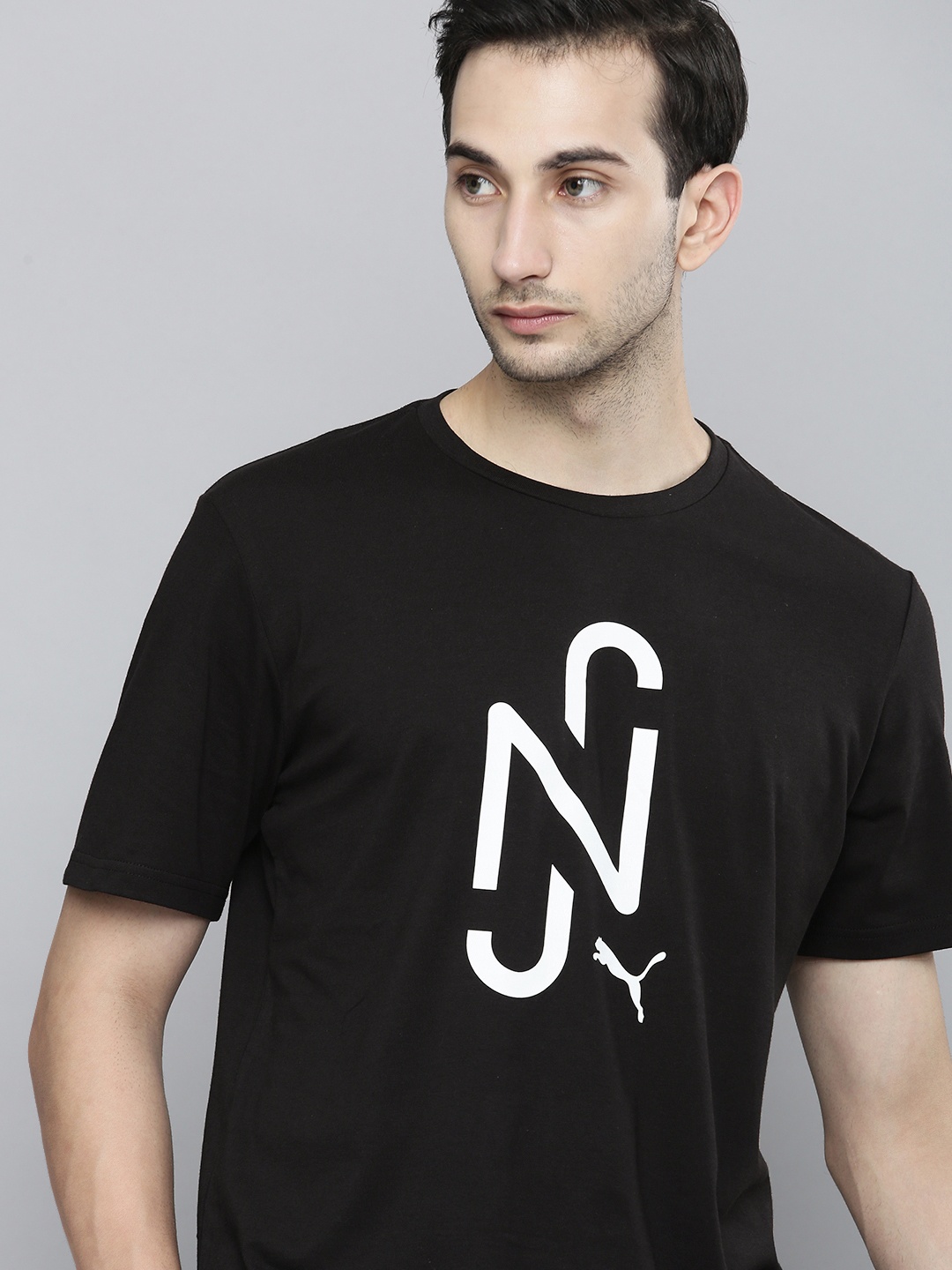 

Puma Men Black Typography NJR 2.0 Printed T-shirt