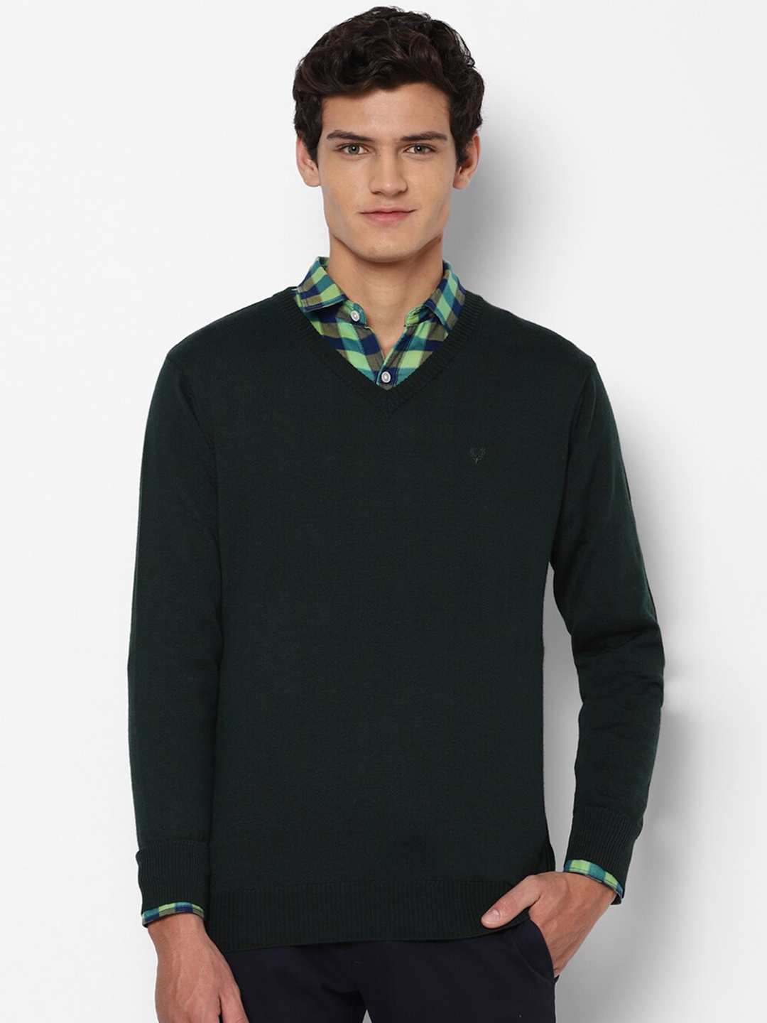 

Allen Solly Men Green Acrylic Pullover