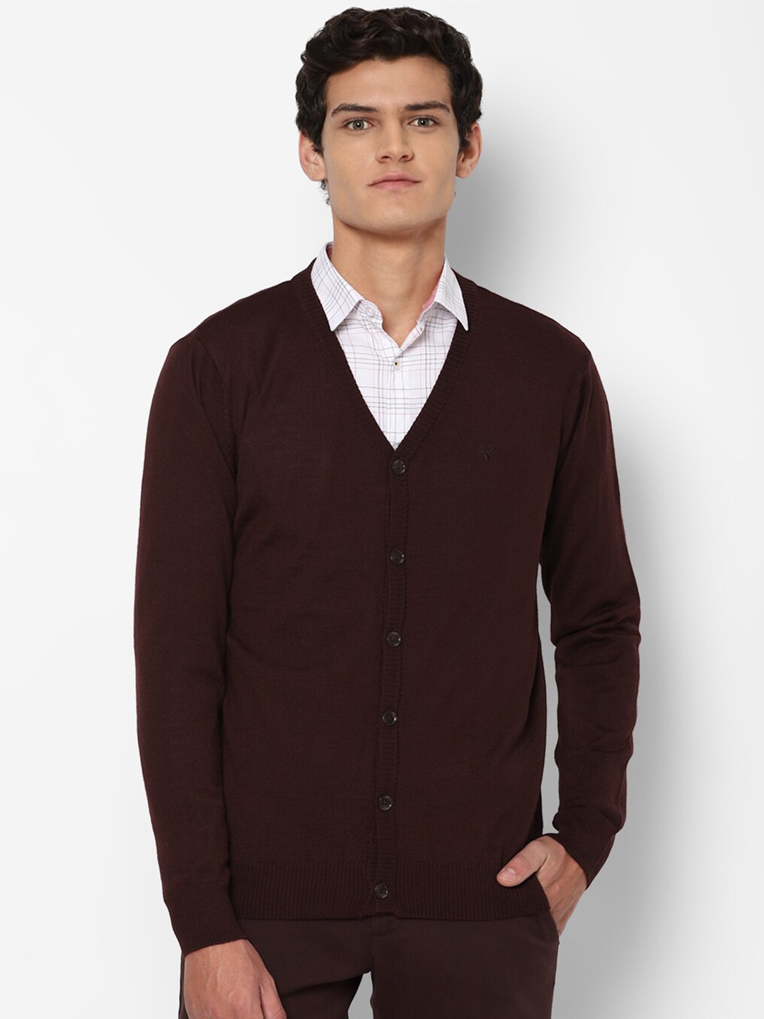 

Allen Solly Men Brown Acrylic Cardigan