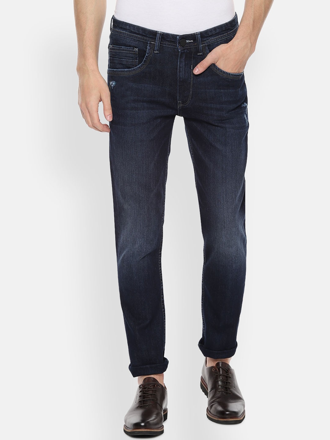

Van Heusen Sport Men Navy Blue Slim Fit Light Fade Jeans