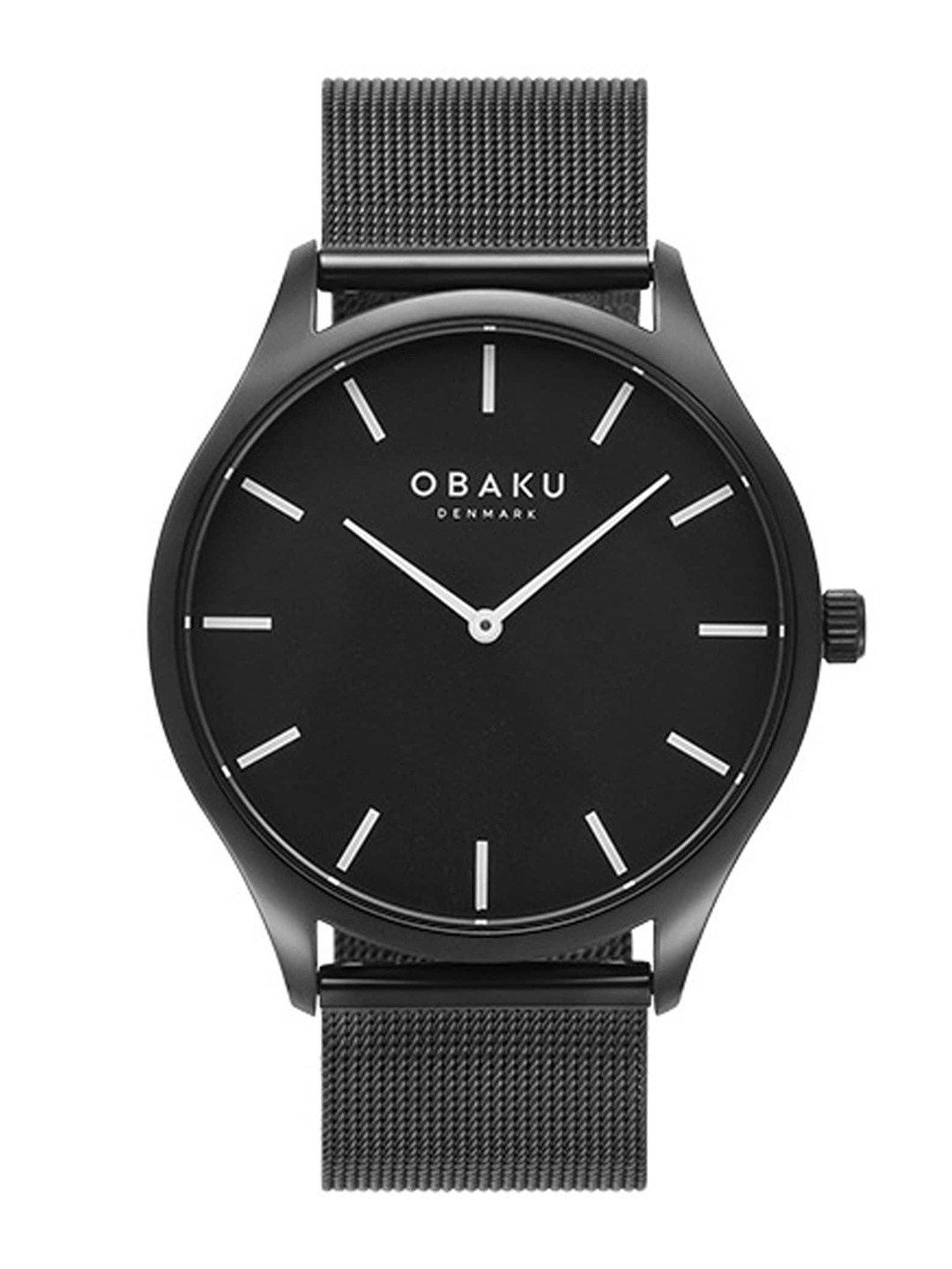 

Obaku Women Black Brass Dial & Black Straps Analogue Watch V260LXBBMB