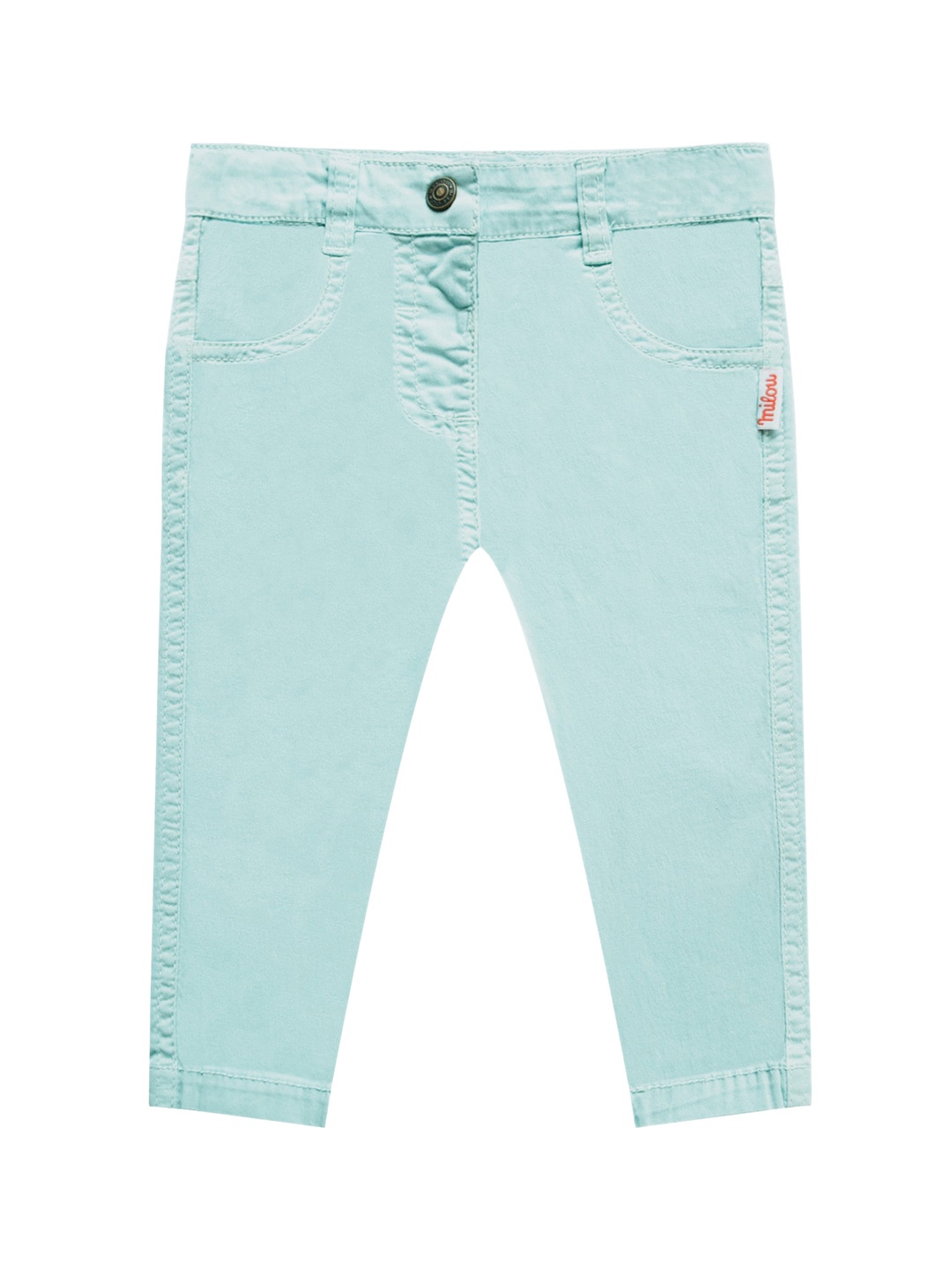 

milou Girls Blue Solid Regular-Fit Clean Look Non Stretchable Jeans